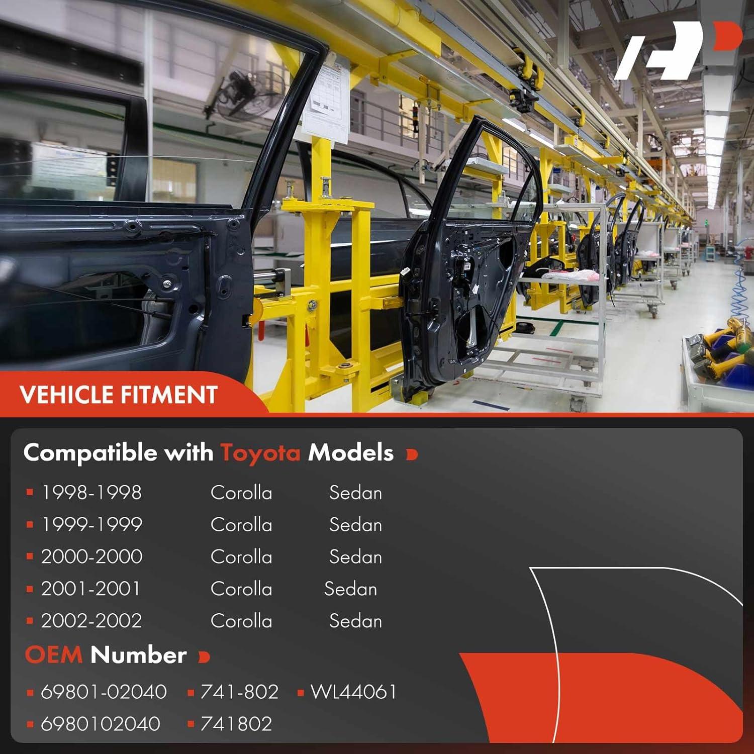 Regulador de Ventana Eléctrico A-Premium Toyota Corolla 1998-2002 Lado Pasajero