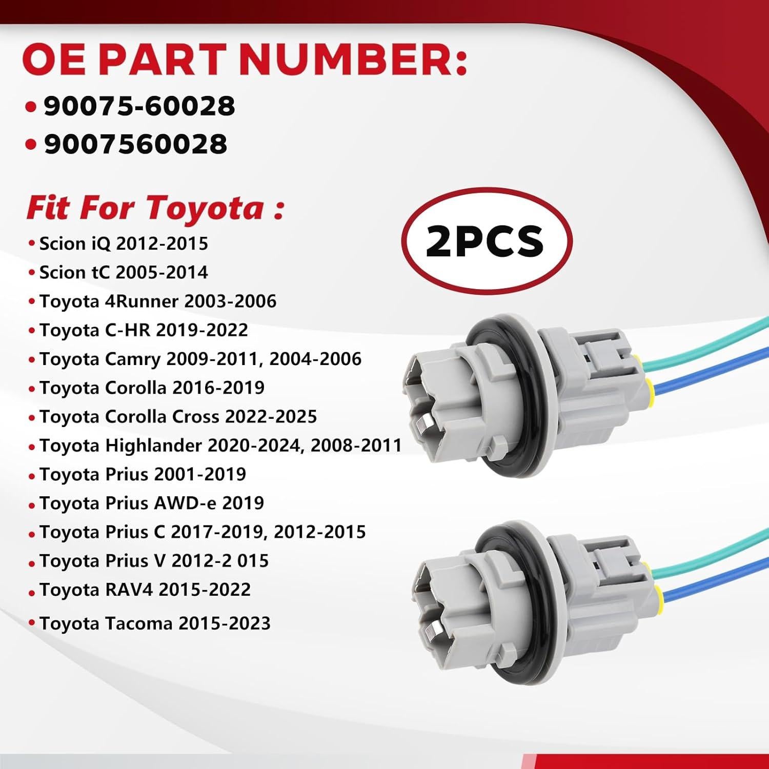 Conector de luz de giro Toyota Svicari 90075-60028 2 Pcs