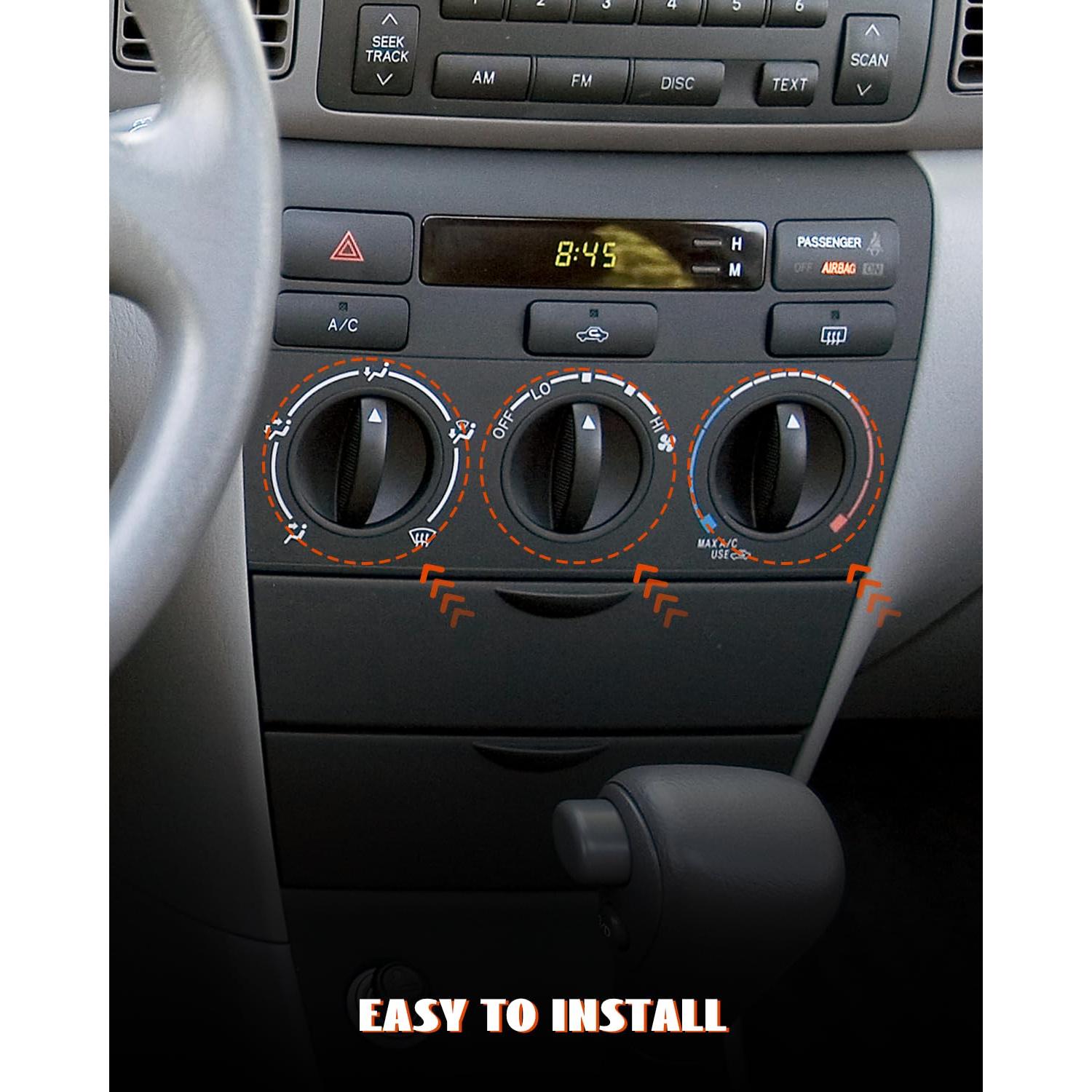 Perilla de Control de Clima Toyota Corolla 2003-2007 Reemplazo