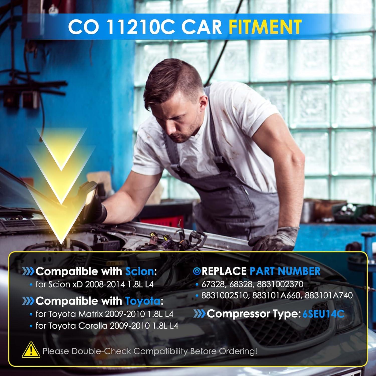 Compresor de A/C HAYIAUTO 88310-02510 para Toyota Corolla 2009-2010