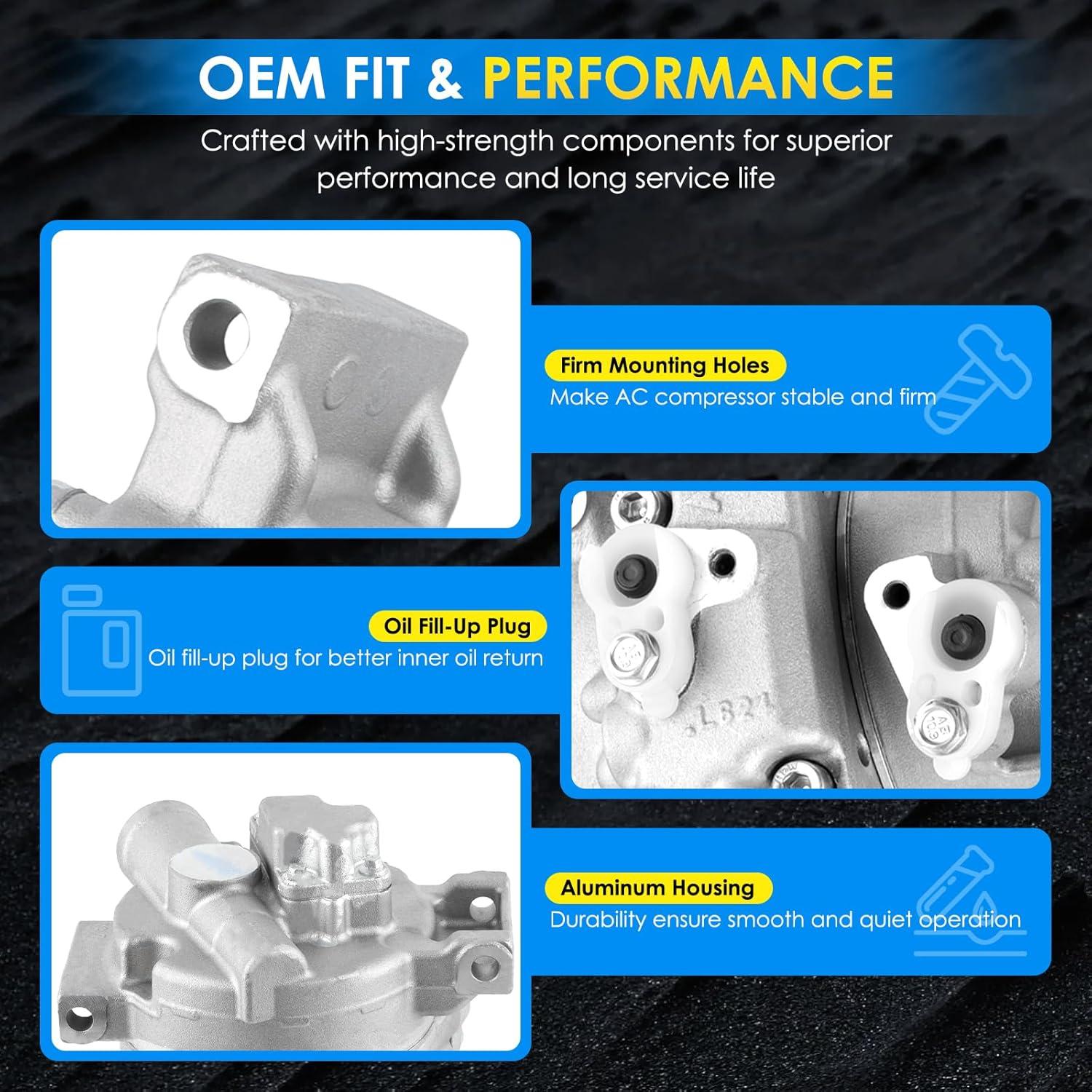 Compresor de A/C HAYIAUTO 88310-02510 para Toyota Corolla 2009-2010