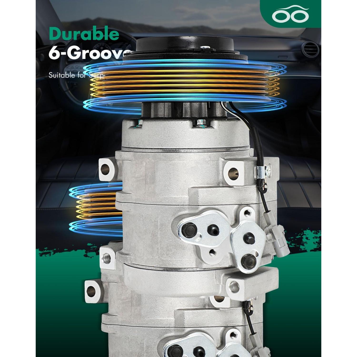 Compresor de aire acondicionado SCITOO para Toyota Corolla/Matrix 1.8L 2003-2008