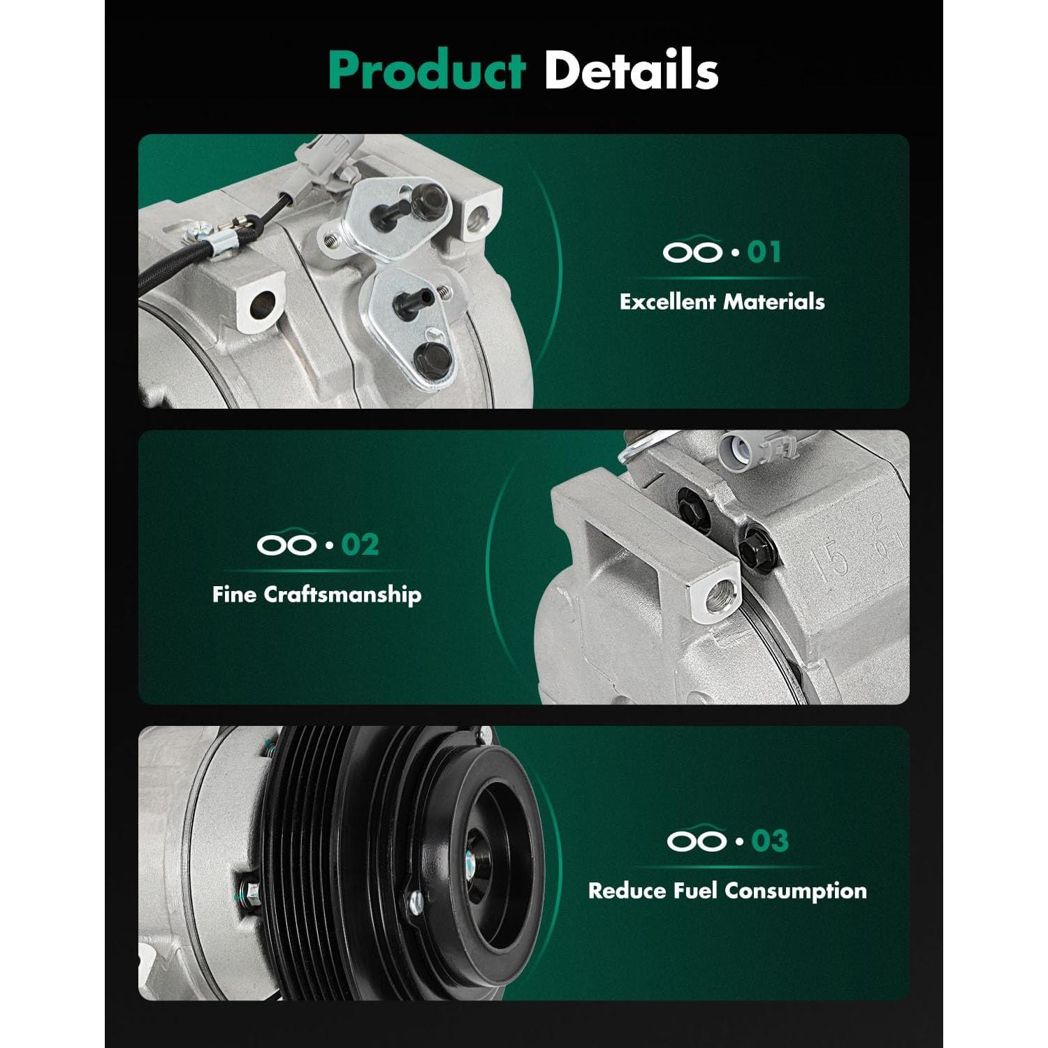 Compresor de aire acondicionado SCITOO para Toyota Corolla/Matrix 1.8L 2003-2008