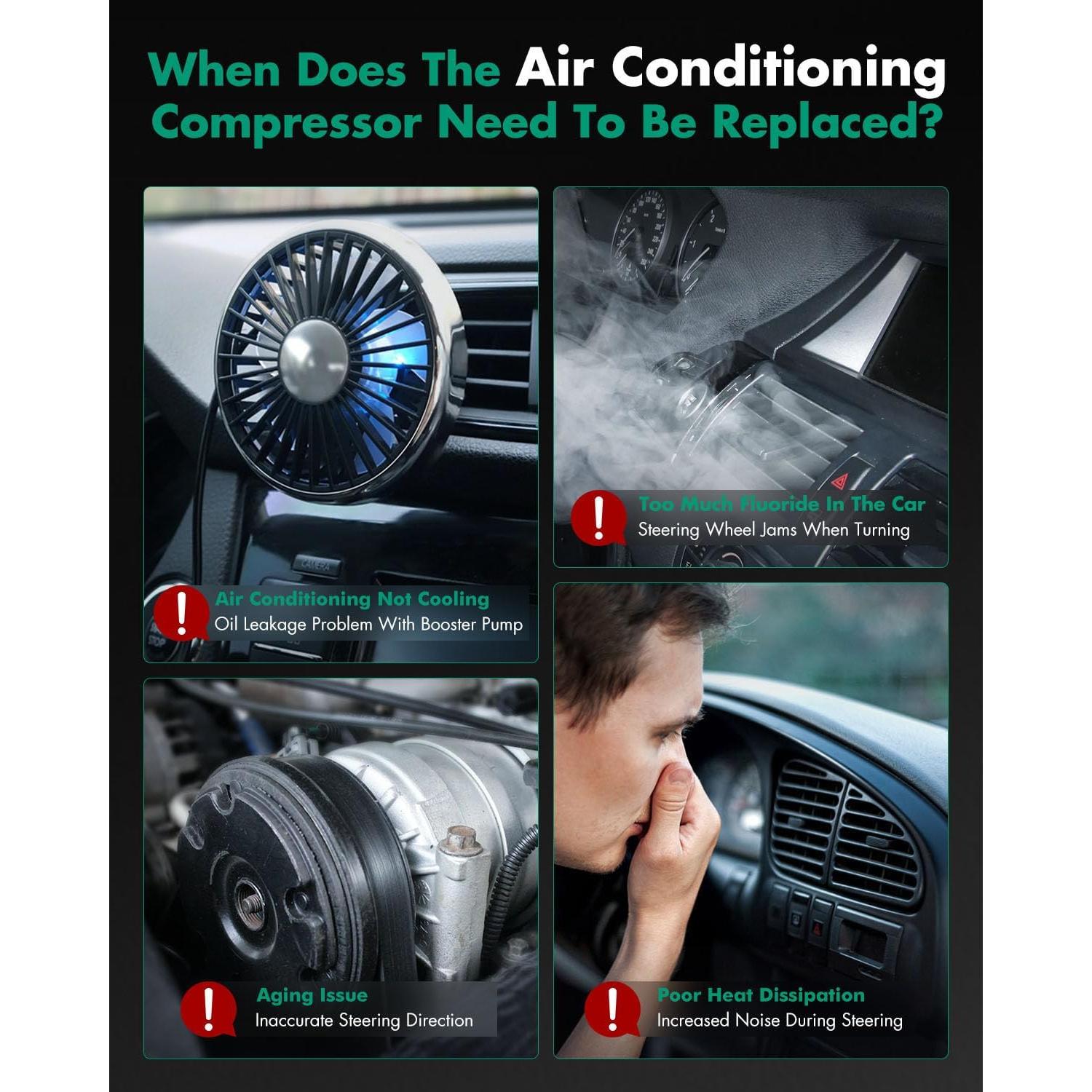 Compresor de aire acondicionado SCITOO para Toyota Corolla/Matrix 1.8L 2003-2008