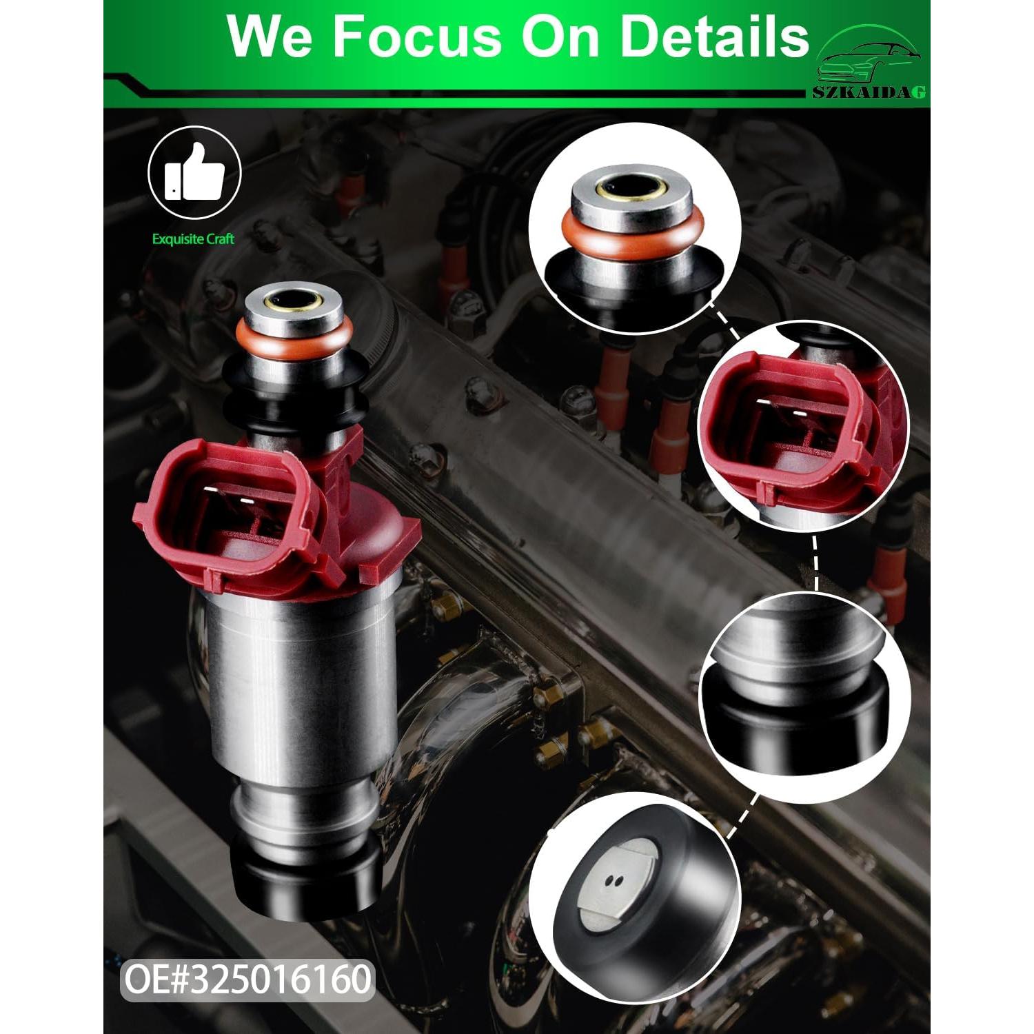 Inyectores de combustible SZKAIDAG 1.8L para Toyota Corolla 1993-1997