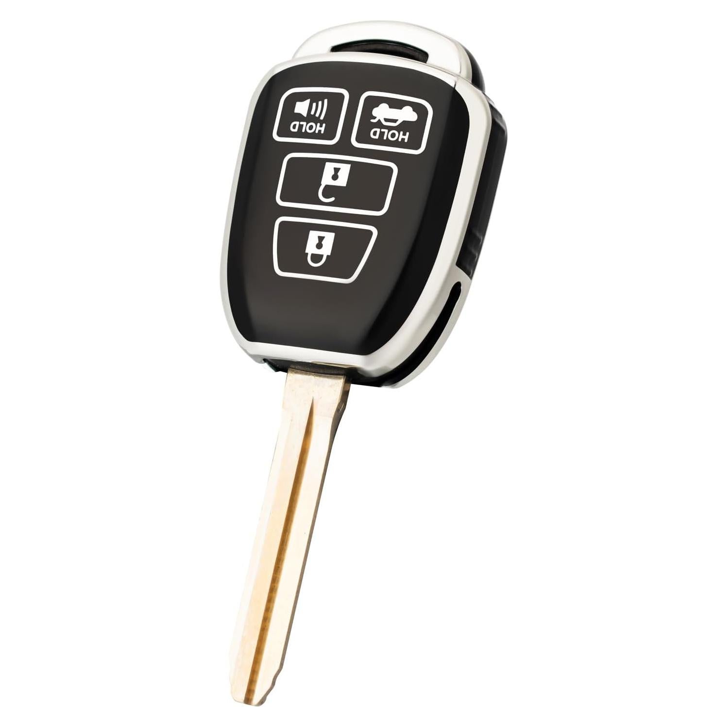 Cubierta de Llavero Toyota Camry RAV4 Corolla 2012-2019 TPU Negro