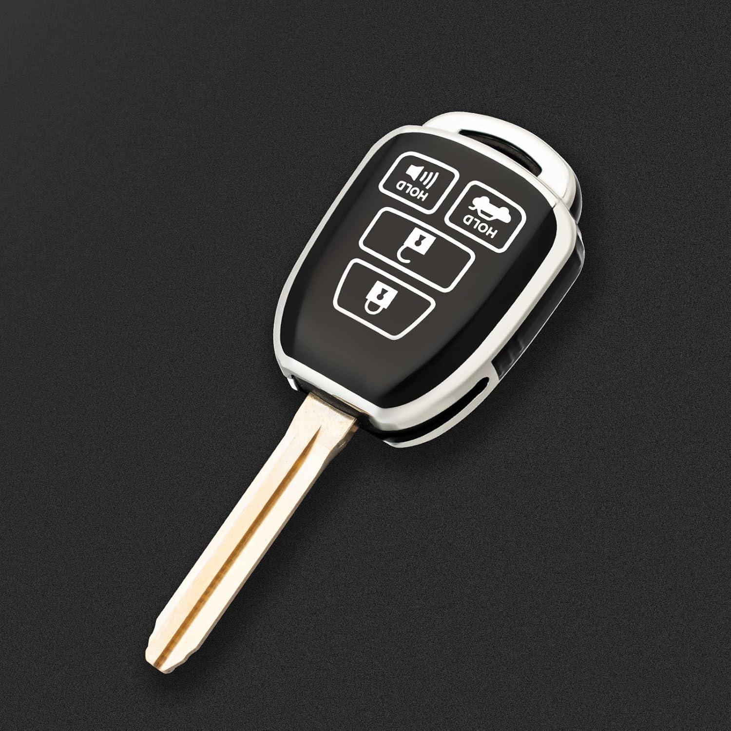 Cubierta de Llavero Toyota Camry RAV4 Corolla 2012-2019 TPU Negro