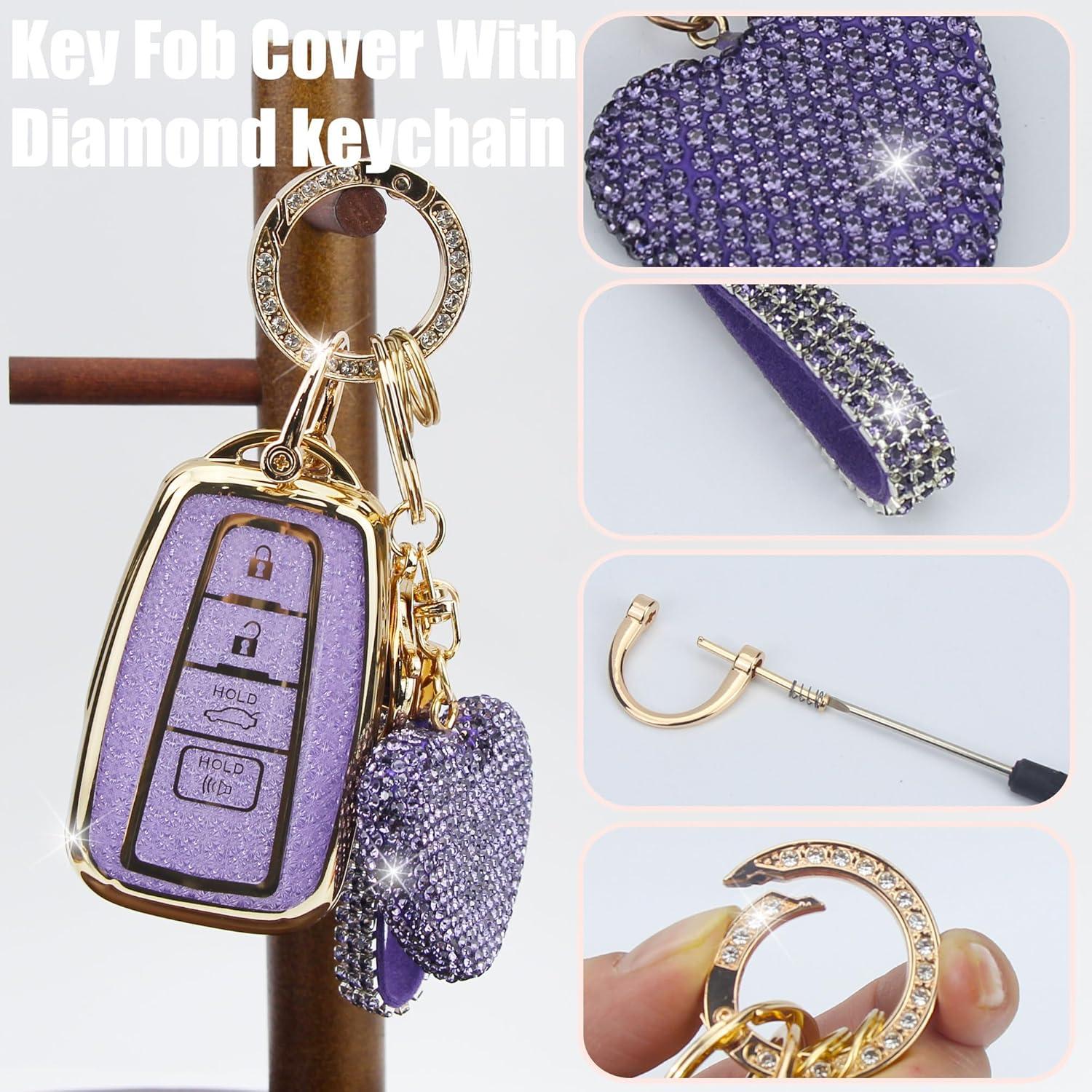 Funda de Llave YIKECASE para Toyota 2018-2024 4 Botones