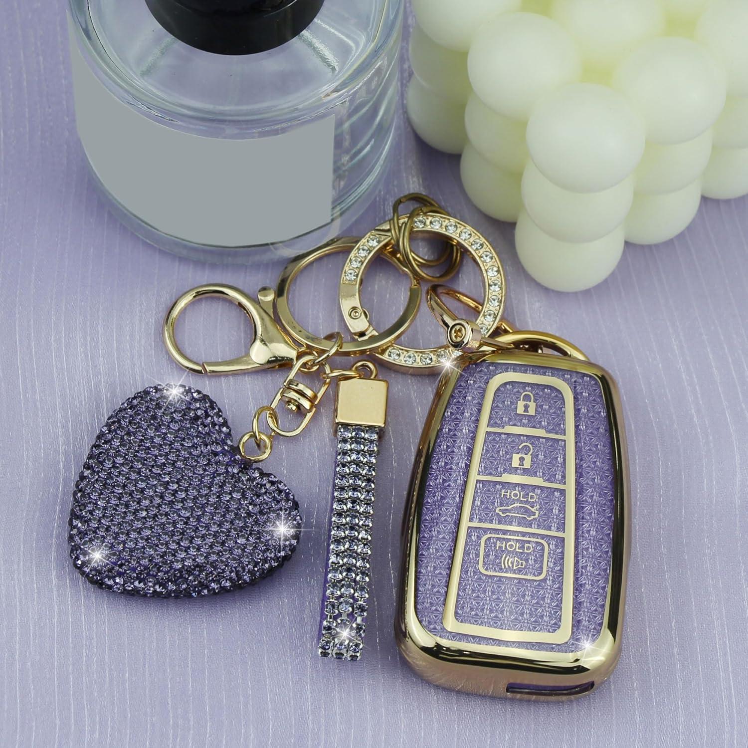 Funda de Llave YIKECASE para Toyota 2018-2024 4 Botones