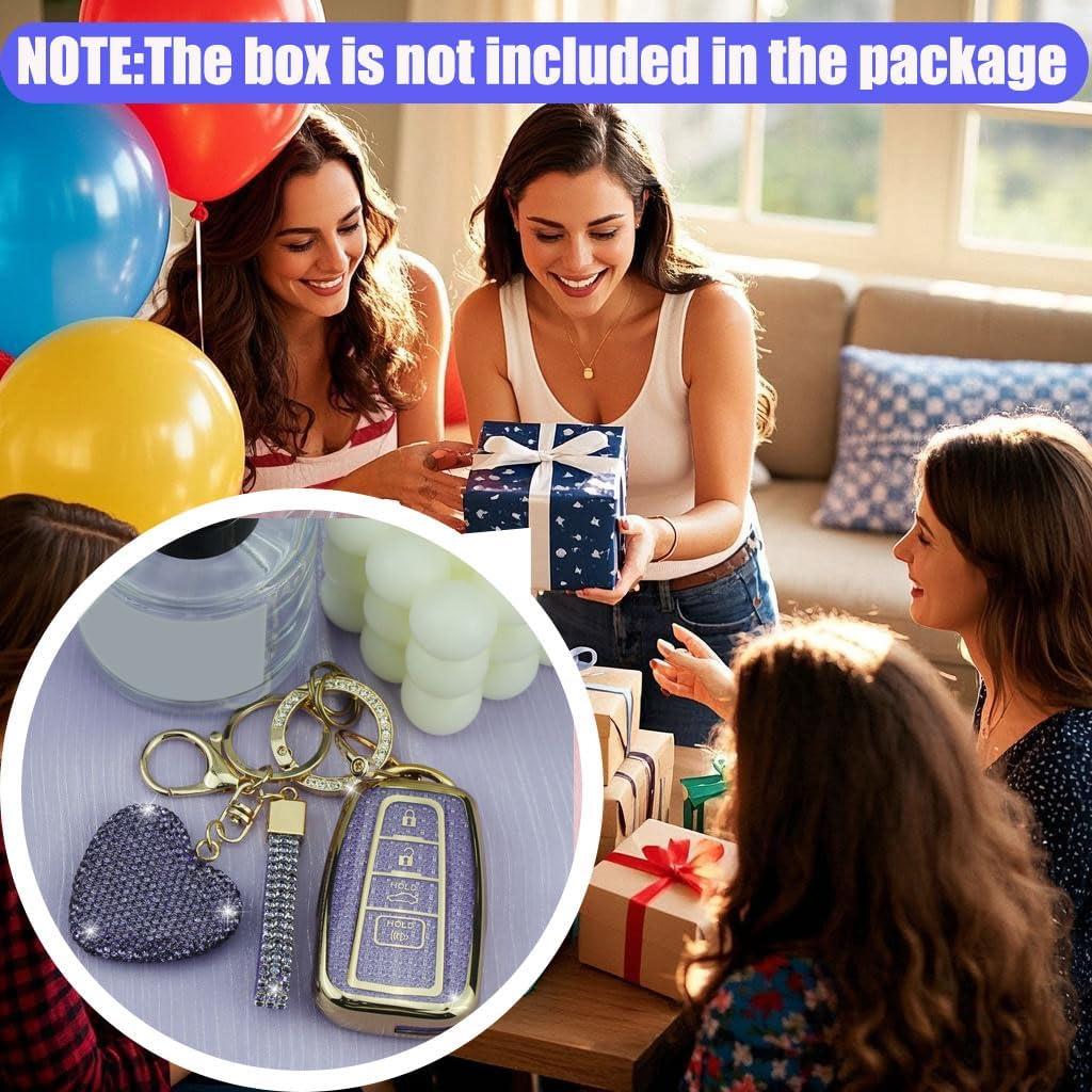 Funda de Llave YIKECASE para Toyota 2018-2024 4 Botones