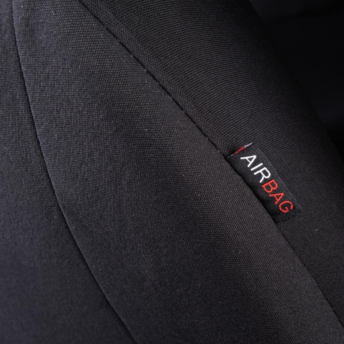 Cubiertas de Asiento de Coche Flying Banner Universal Negro