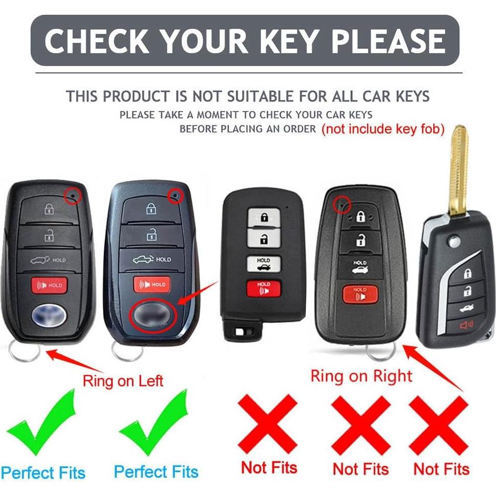 Cubierta de llavero Montague para Toyota - Modelo Weisa - Negro