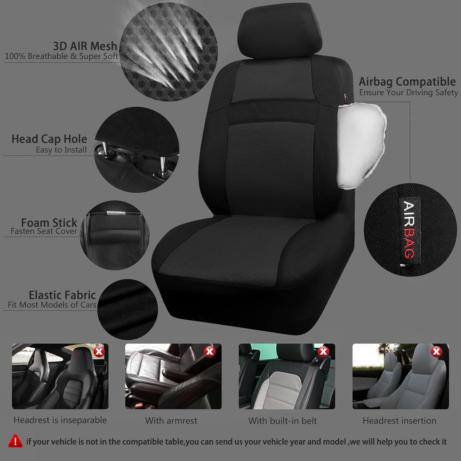 Funda de Asiento Completa CAR PASS ZT-0022 Negra Universal