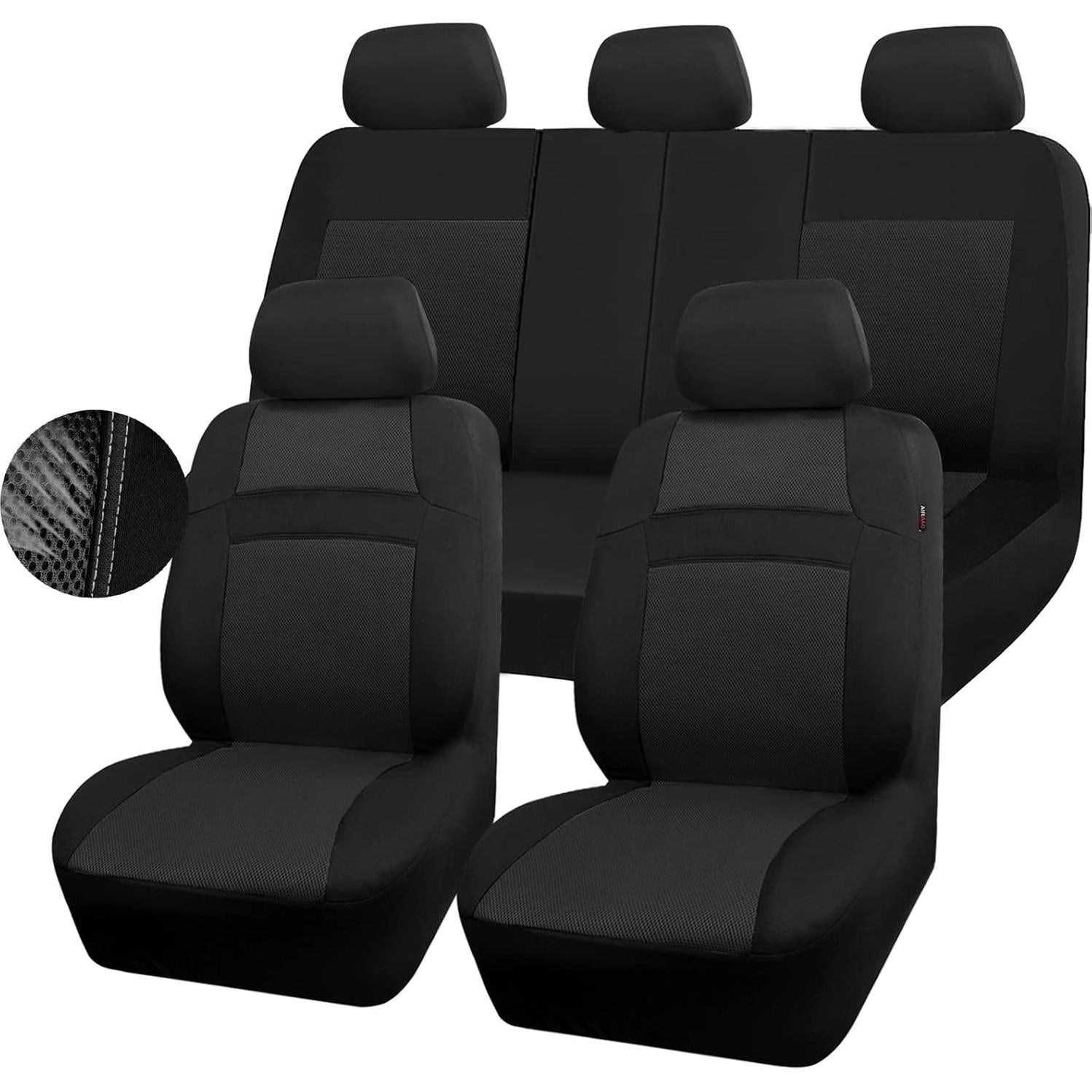 Funda de Asiento Completa CAR PASS ZT-0022 Negra Universal
