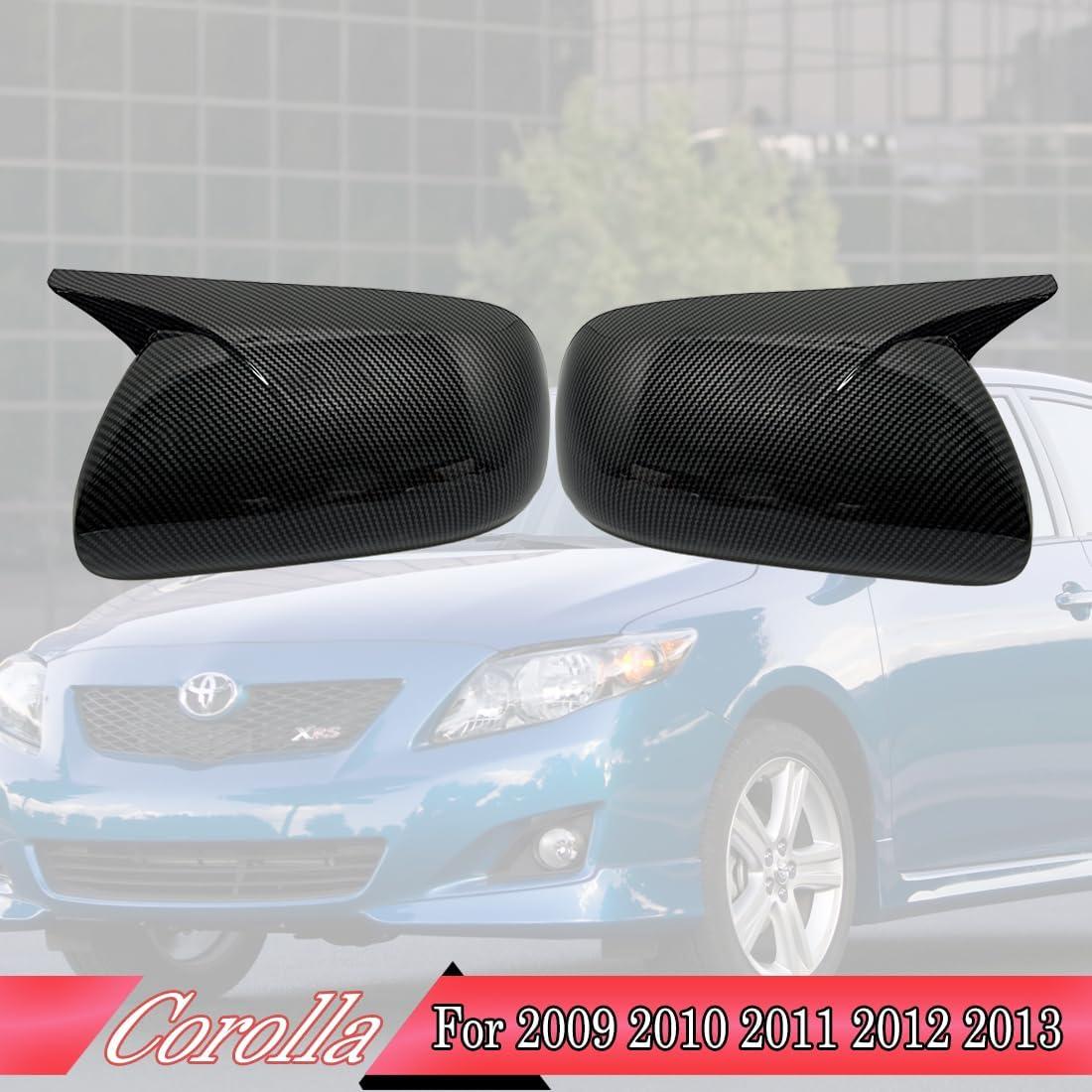 Cubierta de Espejo Lateral MUXEE para Toyota Corolla 2009-2013 - Fibra de Carbono
