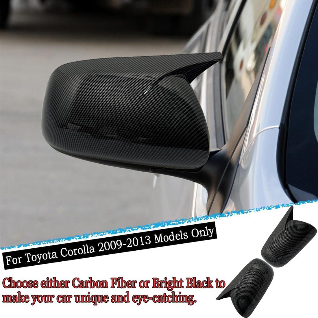 Cubierta de Espejo Lateral MUXEE para Toyota Corolla 2009-2013 - Fibra de Carbono