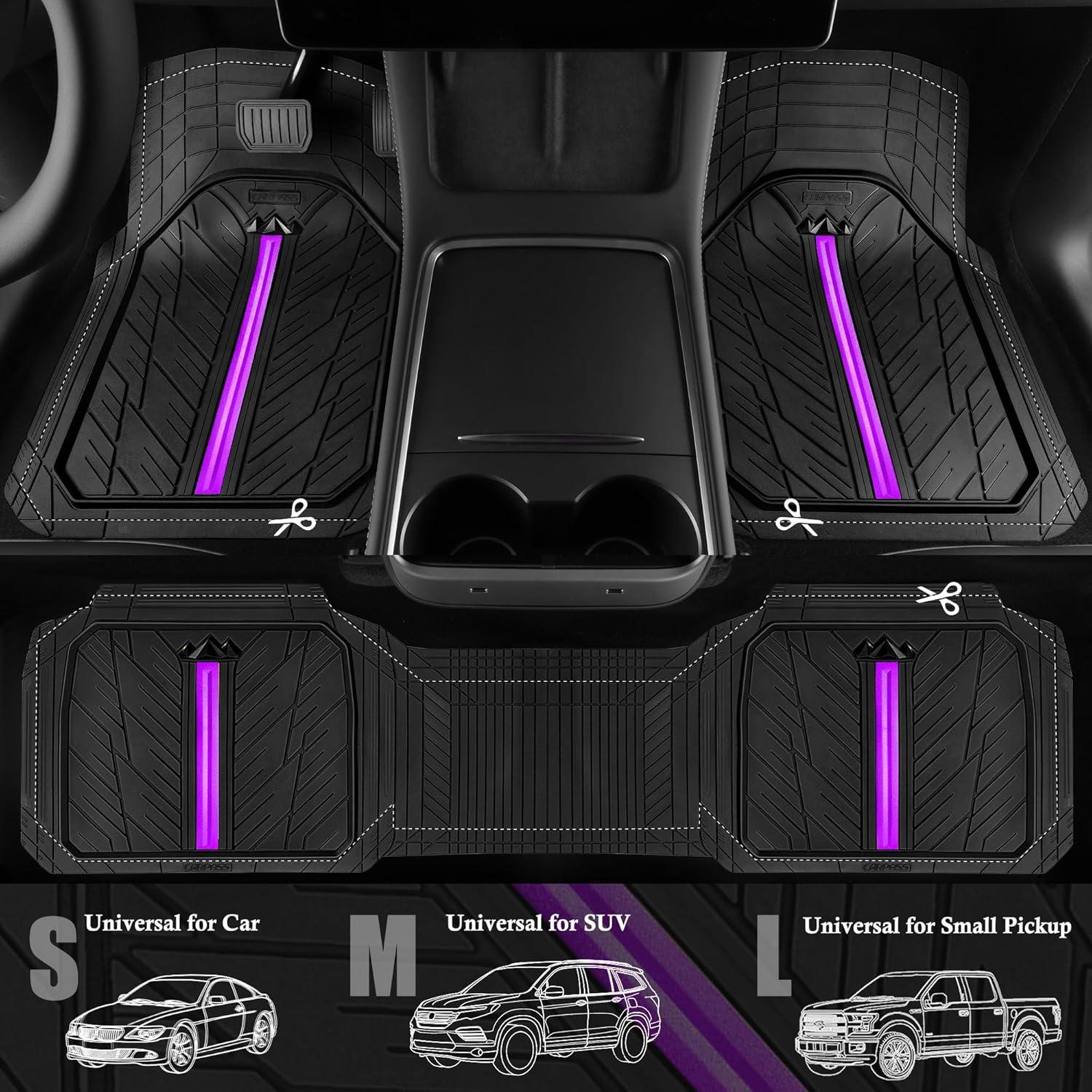 Mats de Suelo de Goma CAR PASS Universales Recortables