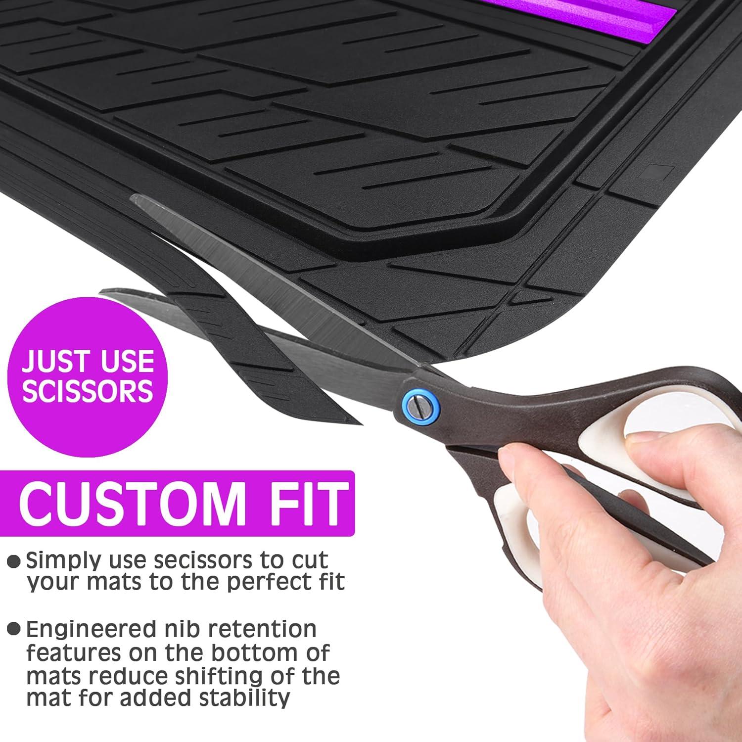 Mats de Suelo de Goma CAR PASS Universales Recortables