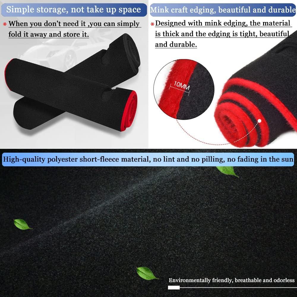 Cubierta de tablero YOFAMO para Toyota Corolla 2019-2022 Borde rojo