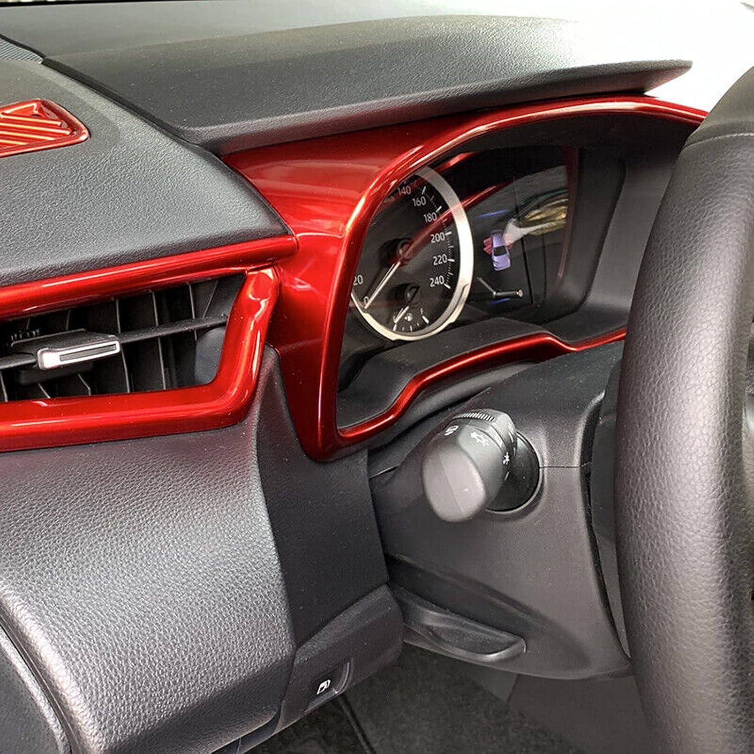 Cubierta de Panel de Instrumentos Xotic Tech Toyota Corolla 2020-2025 Rojo