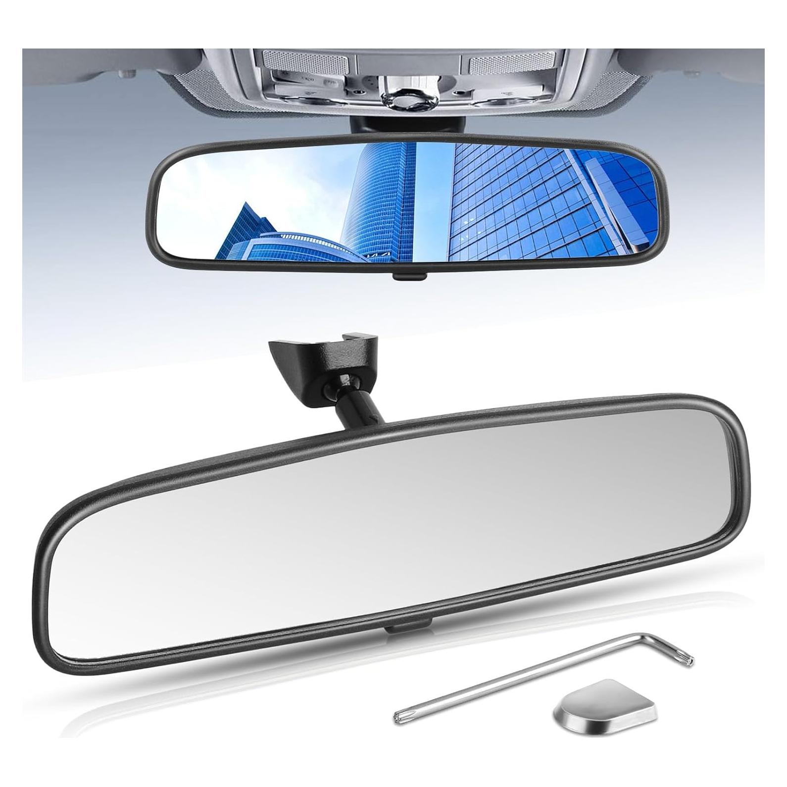 Espejo Retrovisor Universal X4XZ 10.6" Anti-Vibración Negro