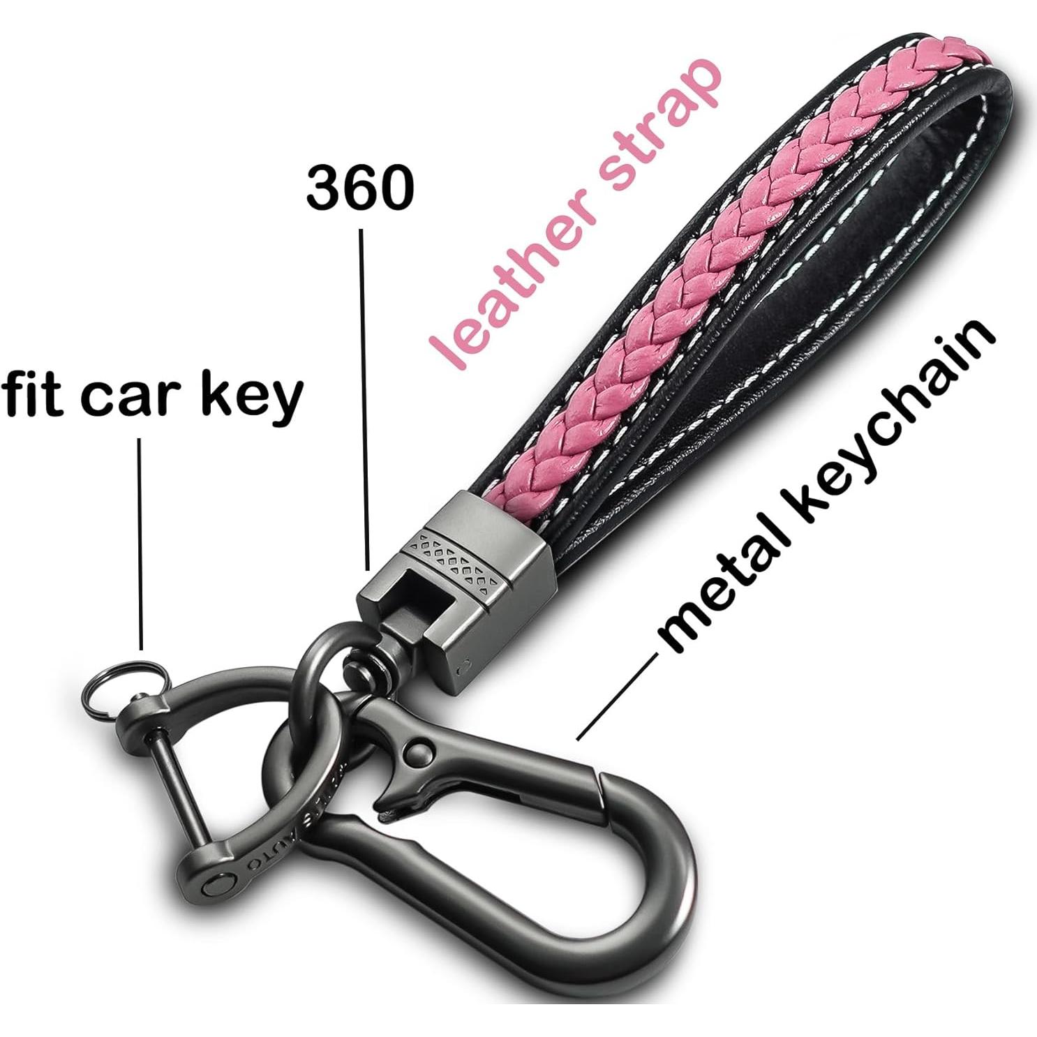 Funda de Llave Protectora TPU Yonmcfn para Toyota 4 Botones Rosa