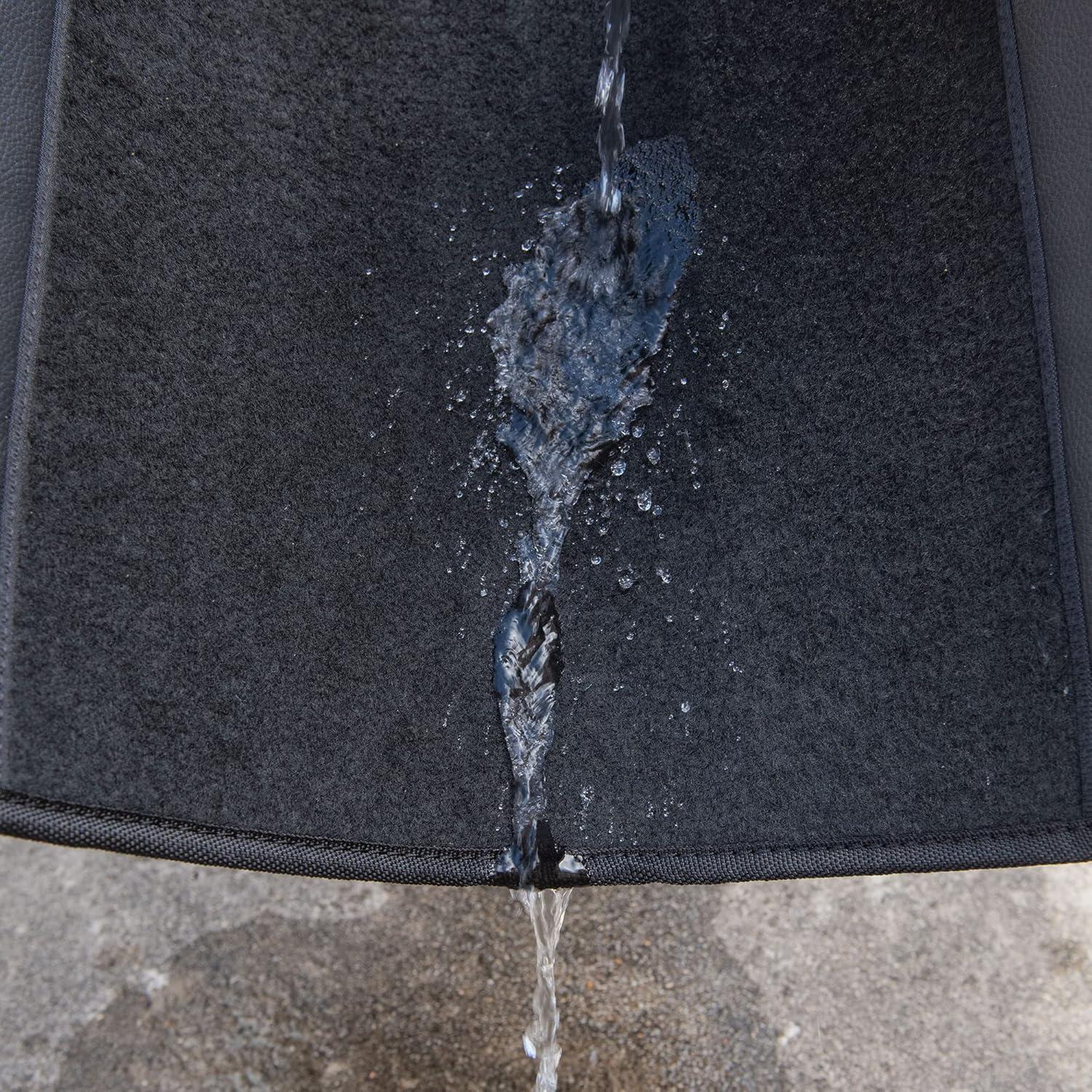 Alfombrillas de Piso Universales CAR PASS, Juego de 4 Piezas Negras