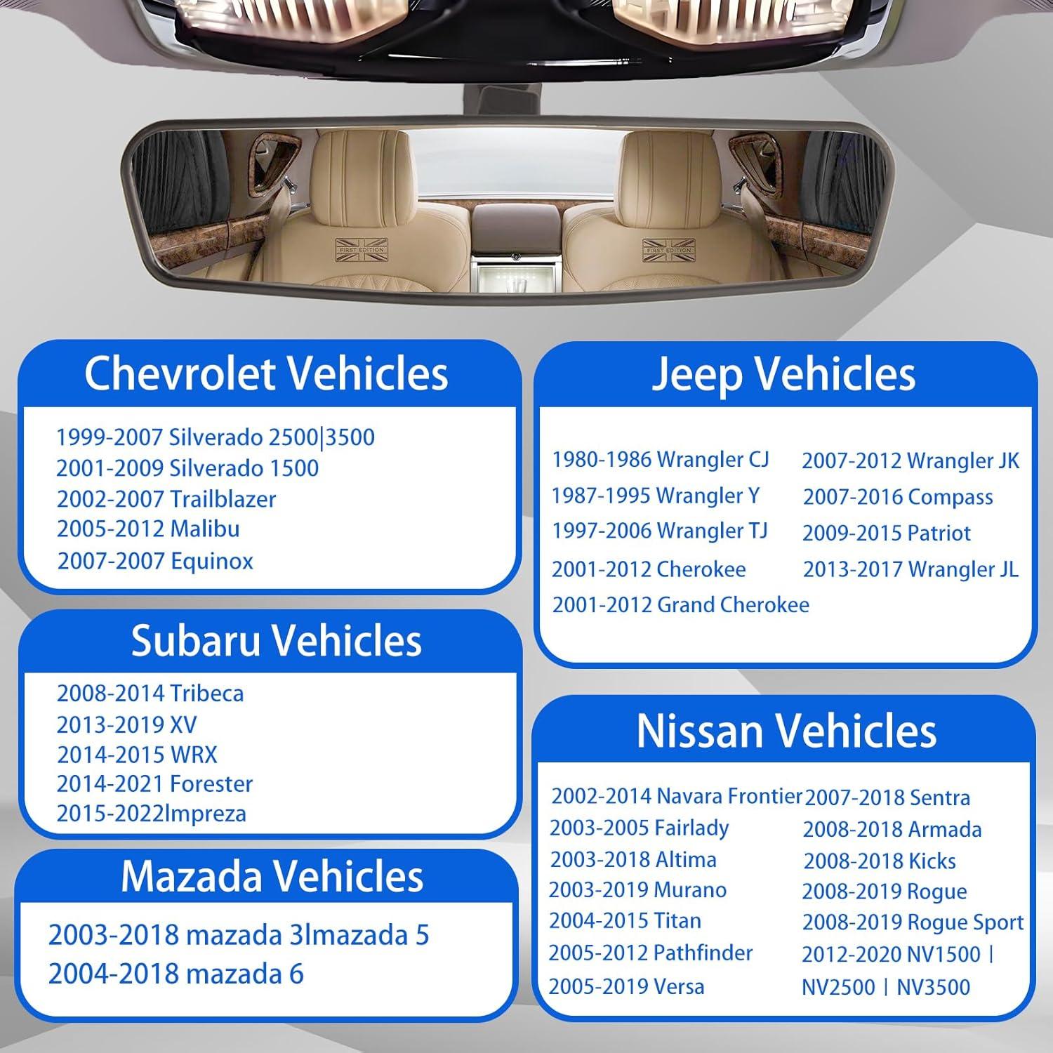 Espejo Retrovisor Universal NINGFIST 10.6" Gran Angular