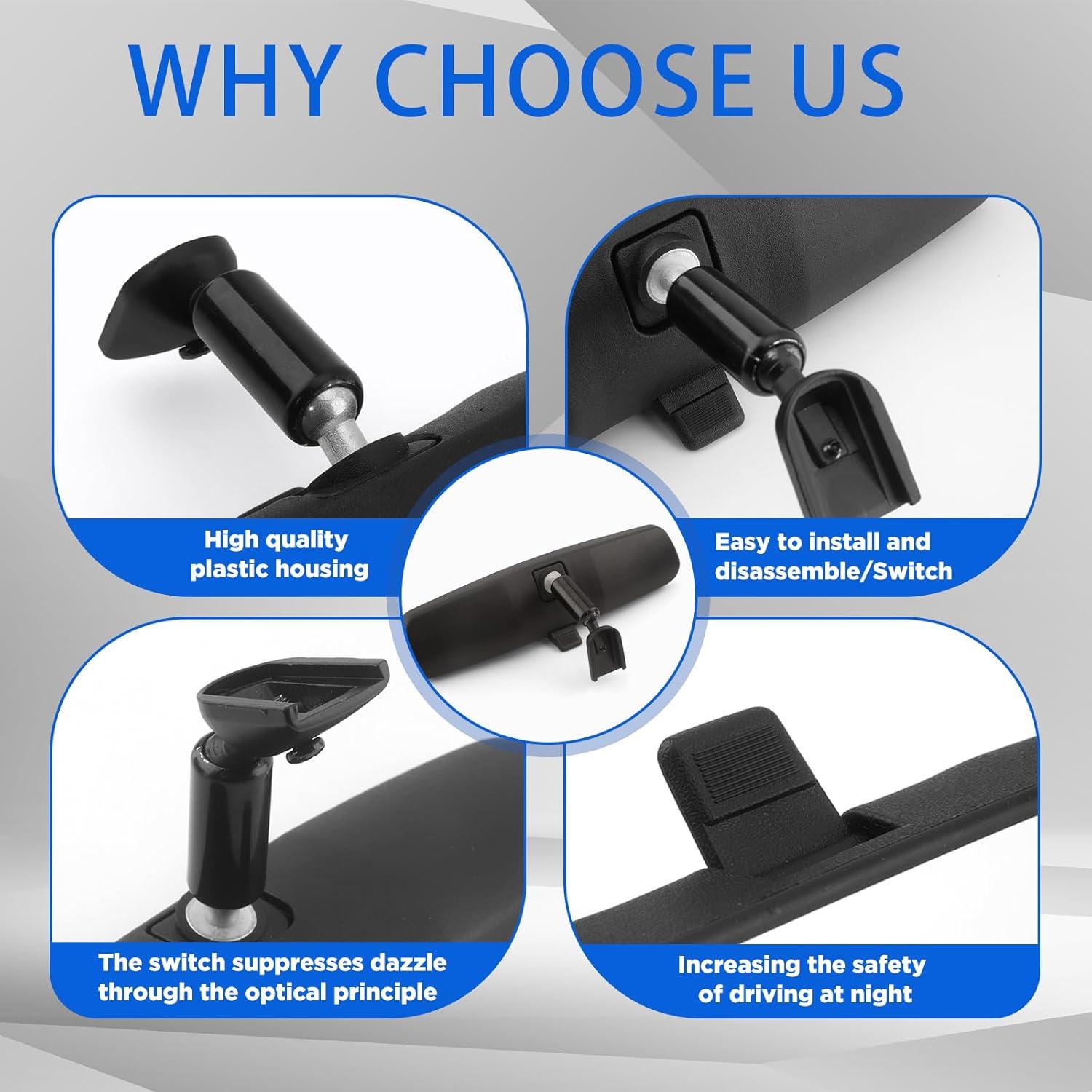 Espejo Retrovisor Universal NINGFIST 10.6" Gran Angular