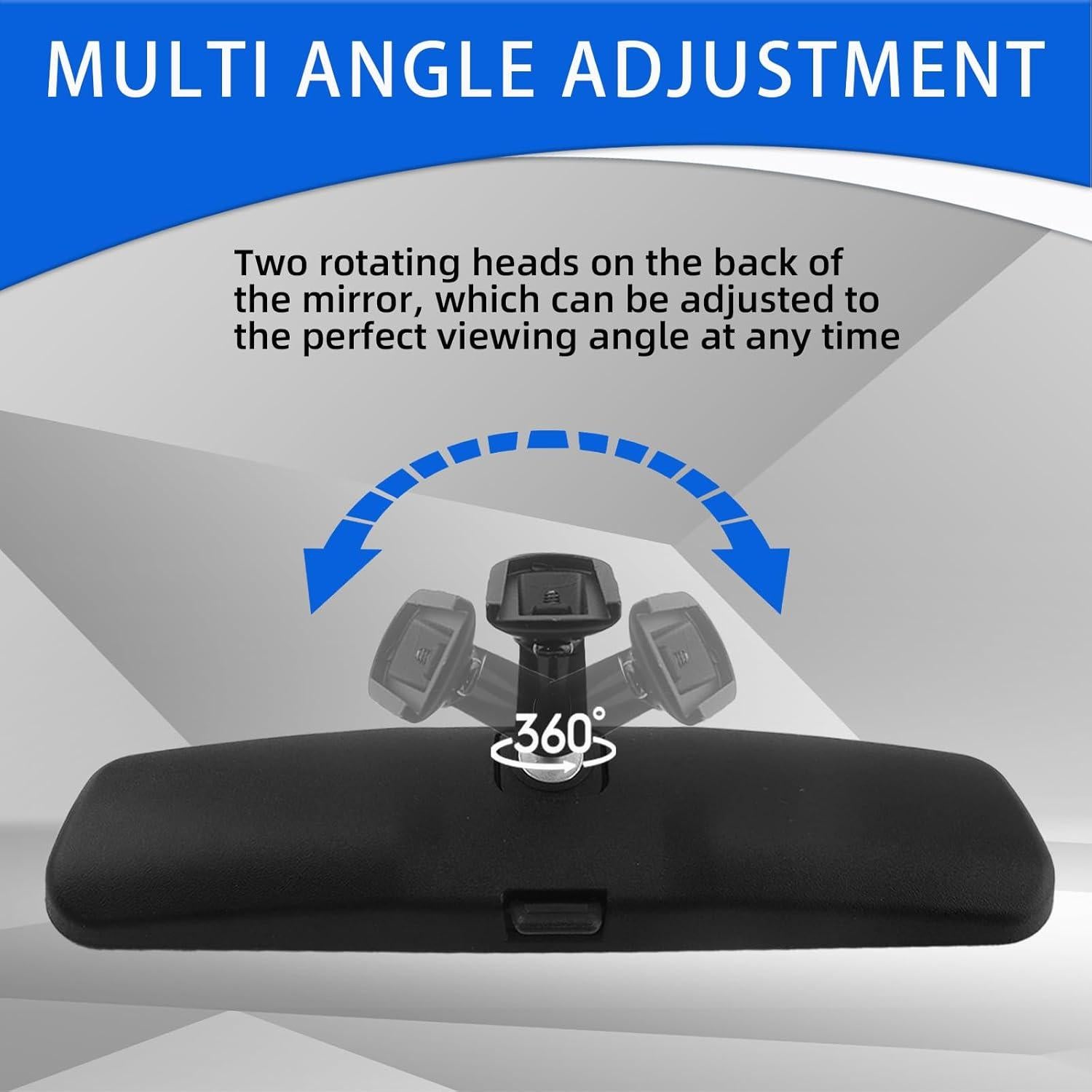 Espejo Retrovisor Universal NINGFIST 10.6" Gran Angular