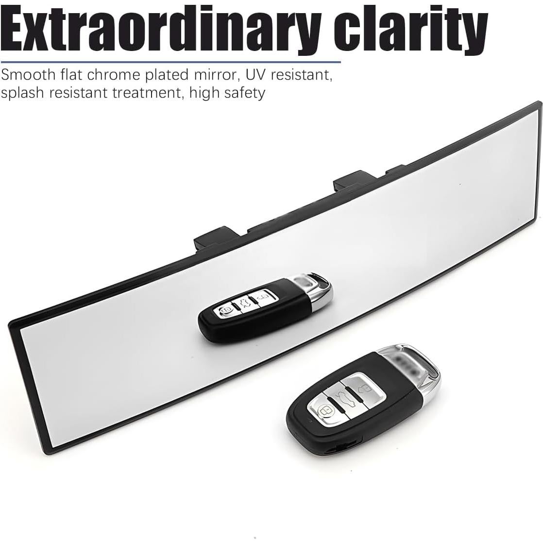 Espejo Retrovisor Convexo Panorámico Mandark 30.48cm 2PCS