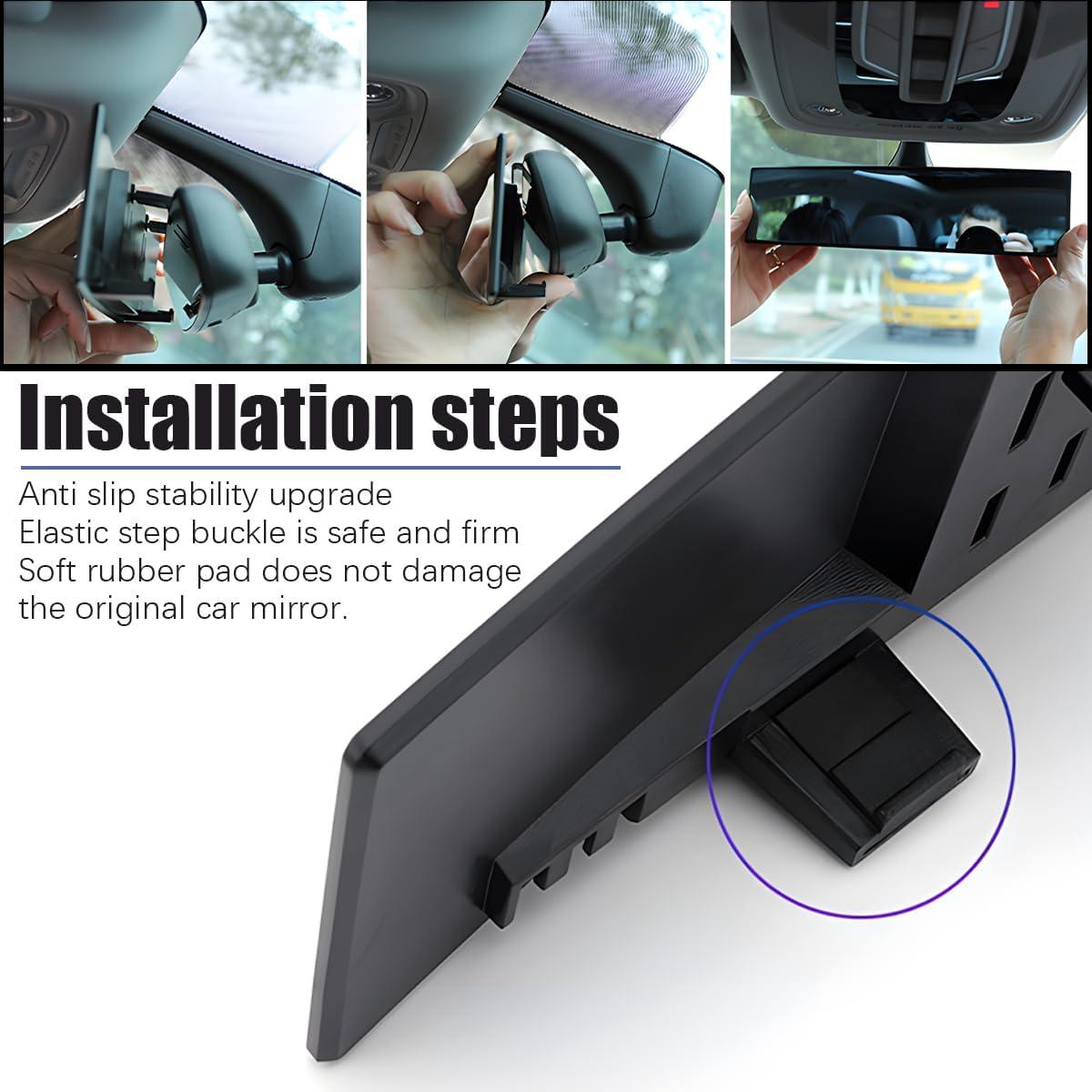 Espejo Retrovisor Convexo Panorámico Mandark 30.48cm 2PCS