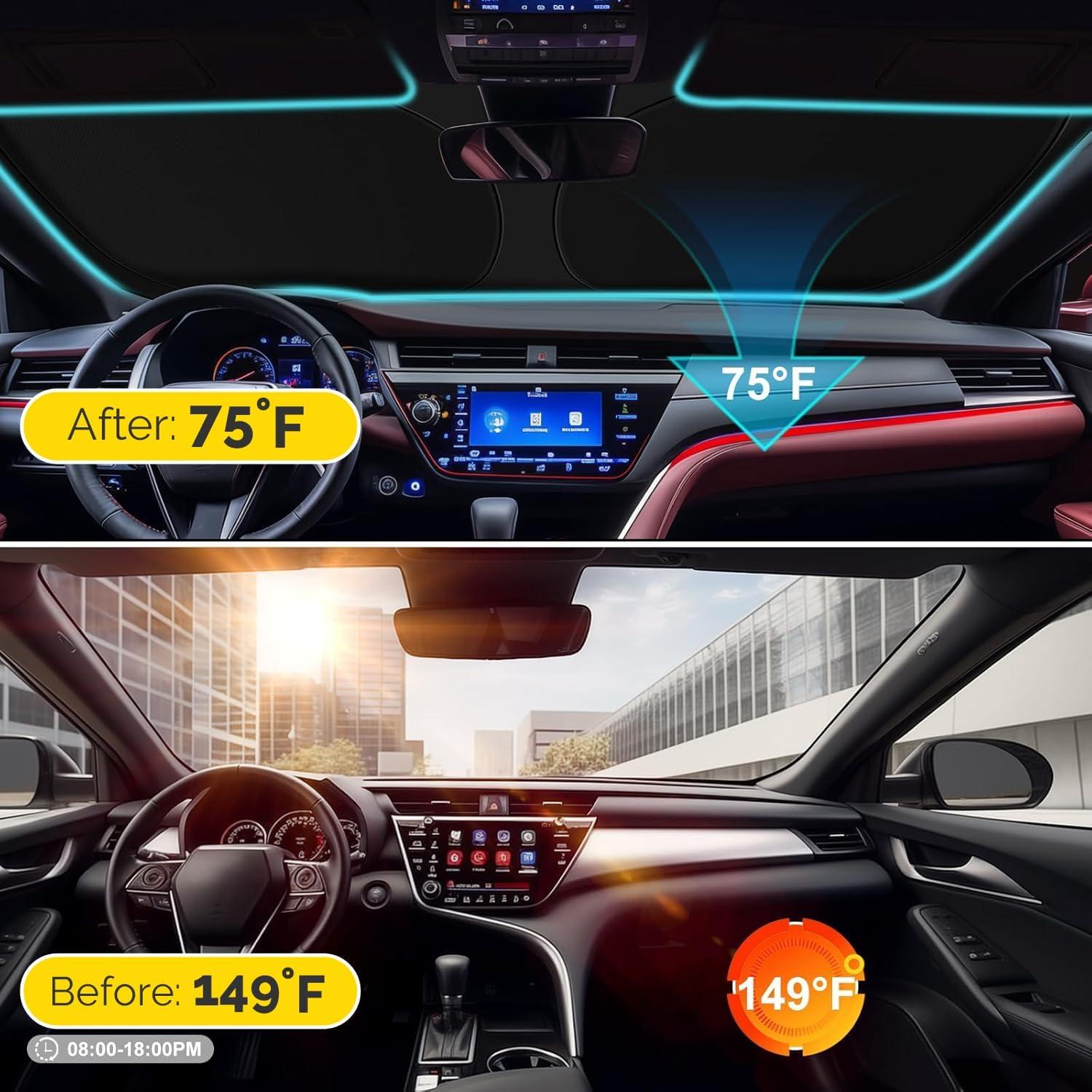 Sombra Solar Parabrisas Auto SHINEHOME para Toyota Corolla 2020-2025