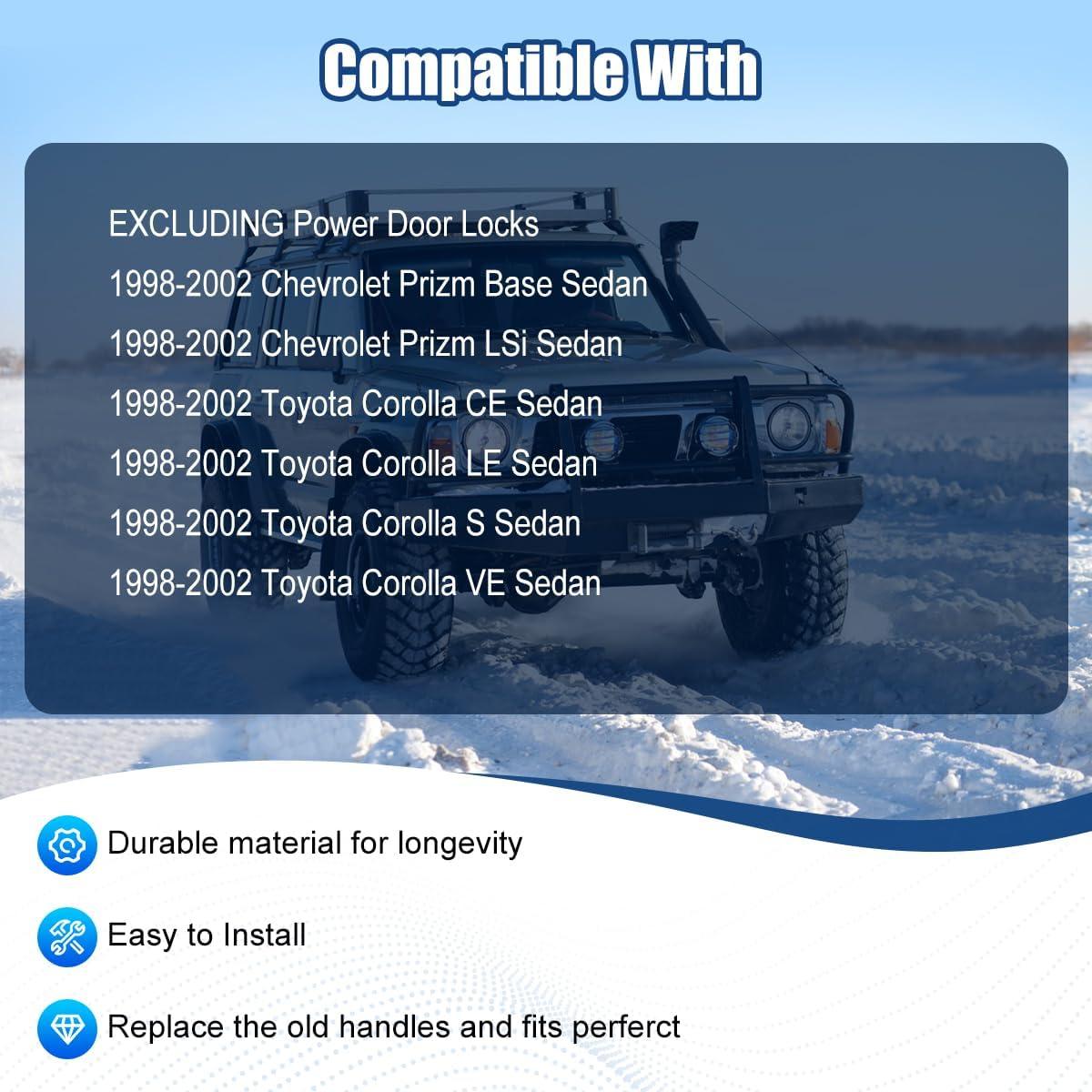 Manijas de Puerta Interior NPAUTO para Toyota Corolla 1998-2002