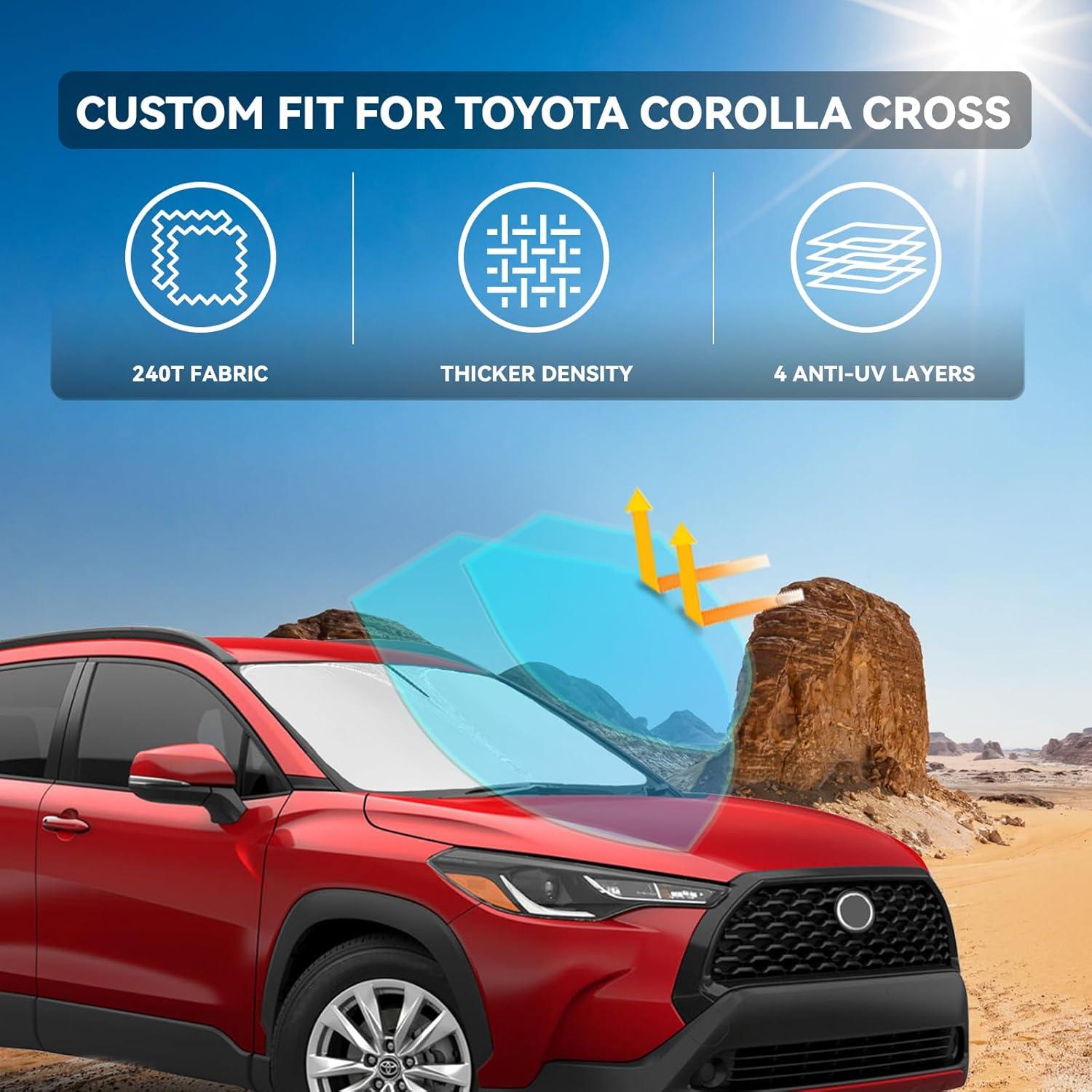 Protector Solar ZOIBV para Parabrisas Toyota Corolla Cross 2022-2026