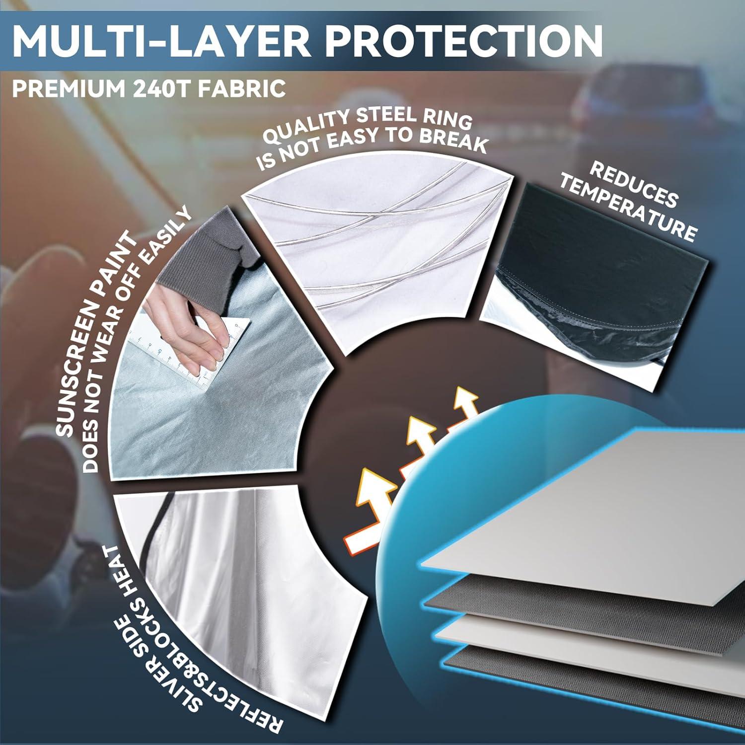 Protector Solar ZOIBV para Parabrisas Toyota Corolla Cross 2022-2026