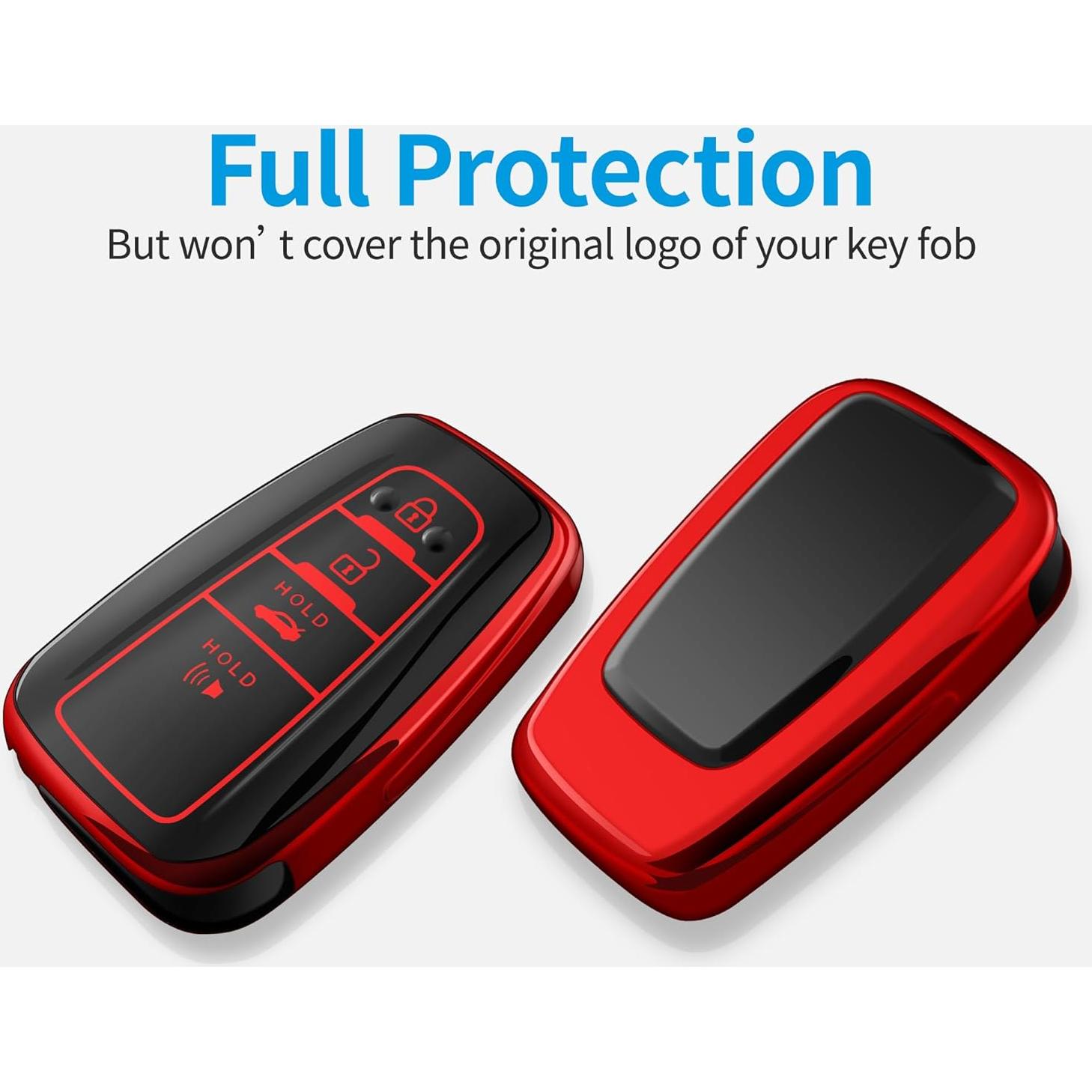 Funda de Llave Tukellen para Toyota 2020-2022 - Rojo