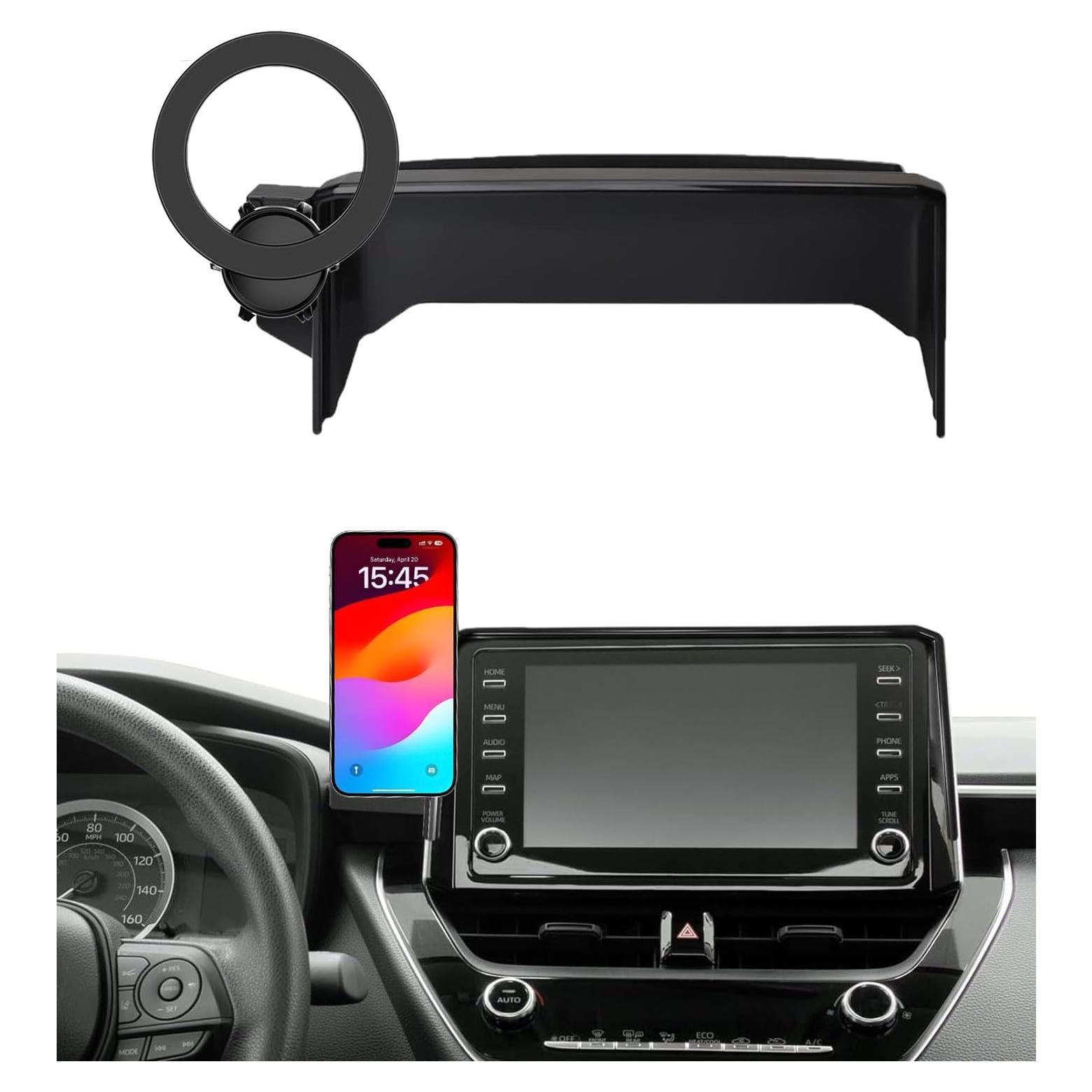 Soporte para Teléfono de Coche Hesanzol para Toyota Corolla 2019-2025, Pantalla Táctil 20cm, Magnético
