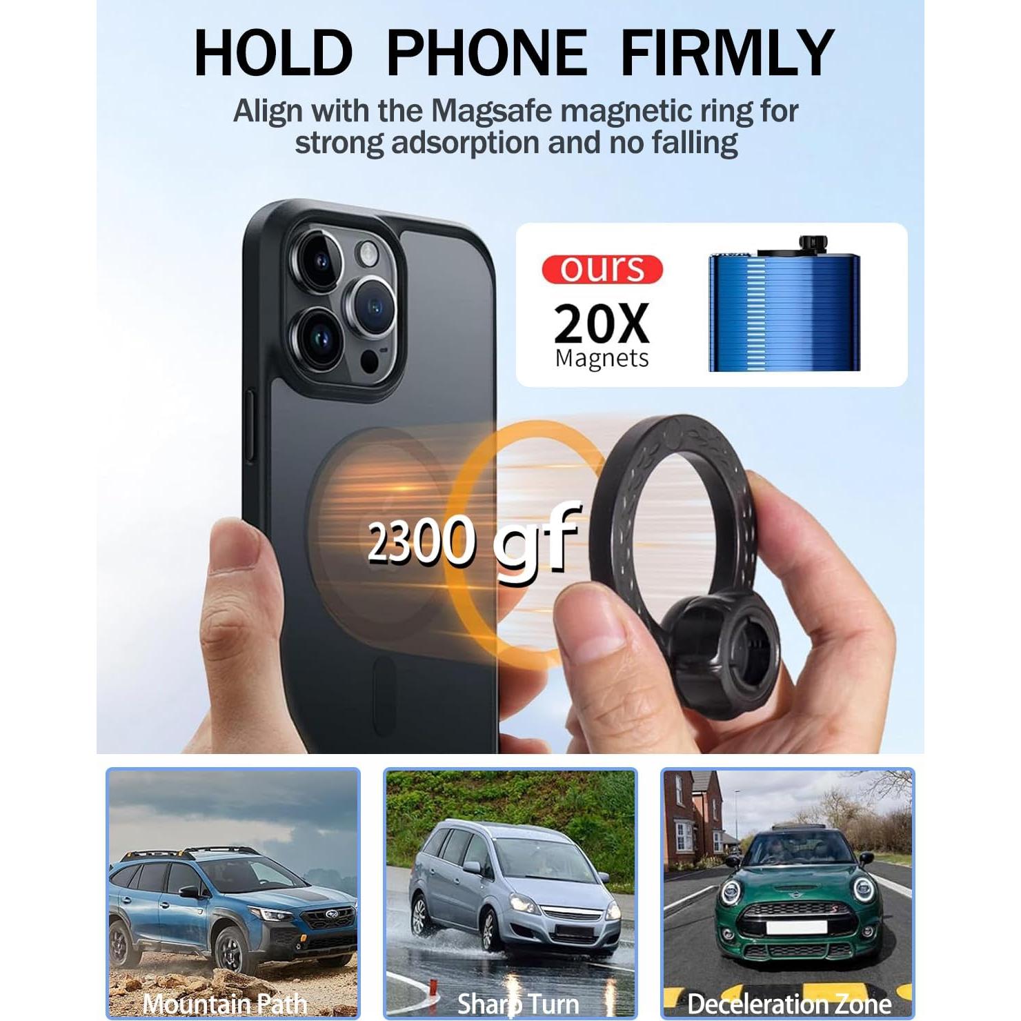 Soporte para Teléfono de Coche Hesanzol para Toyota Corolla 2019-2025, Pantalla Táctil 20cm, Magnético