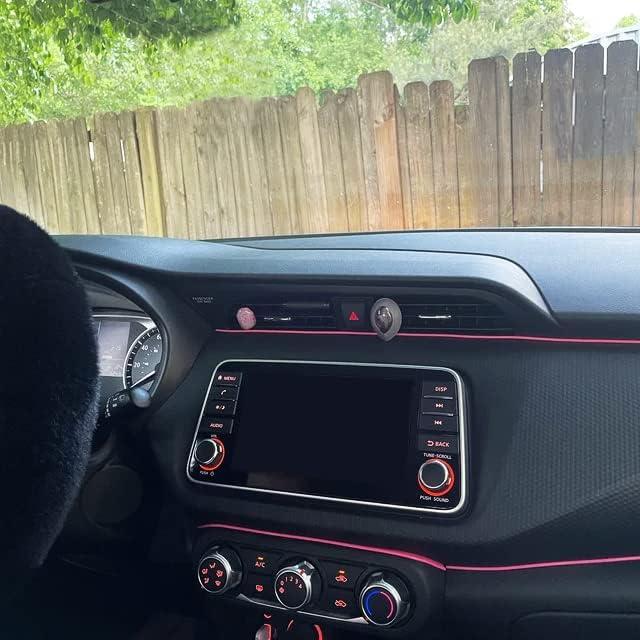 Moldura Decorativa Rosa TIKUN TECH 7.01m para Autos