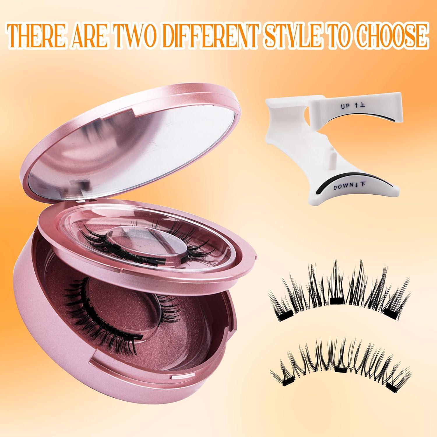 GEMERRY Kit de Pestañas Magnéticas 2 Pares con Aplicador