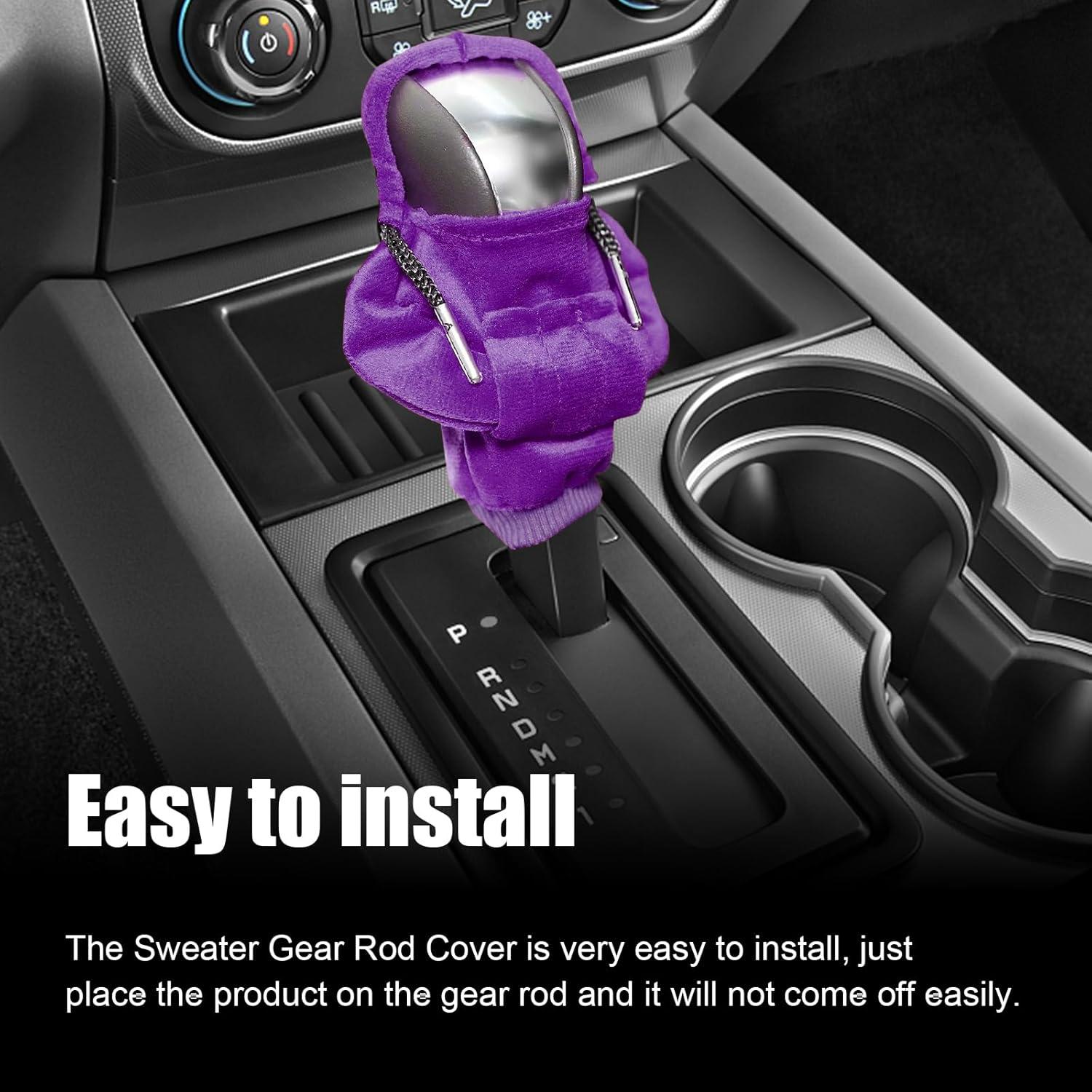 Cubierta de Palanca de Cambios Ziciner Universal Franela Púrpura