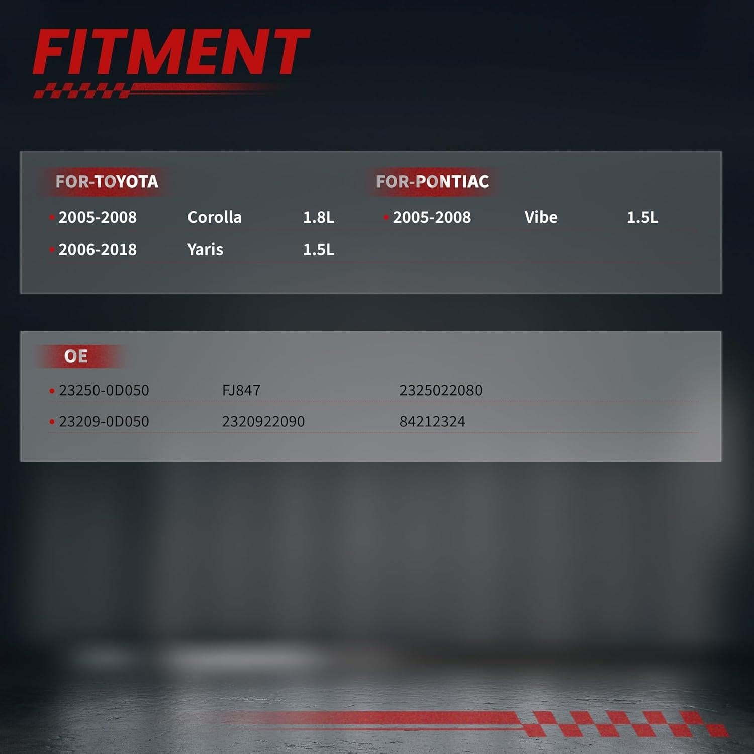 Inyectores de Combustible TSSLIIN TSS607D050 para Toyota y Pontiac