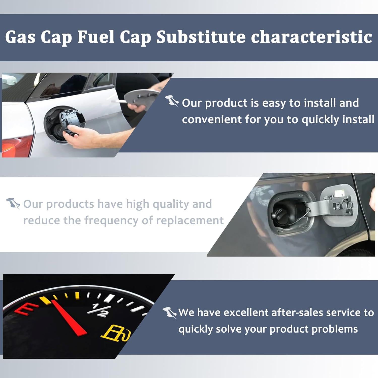 Tapa de gas con bloqueo WFSULEE 77310-48020 para Toyota/Lexus