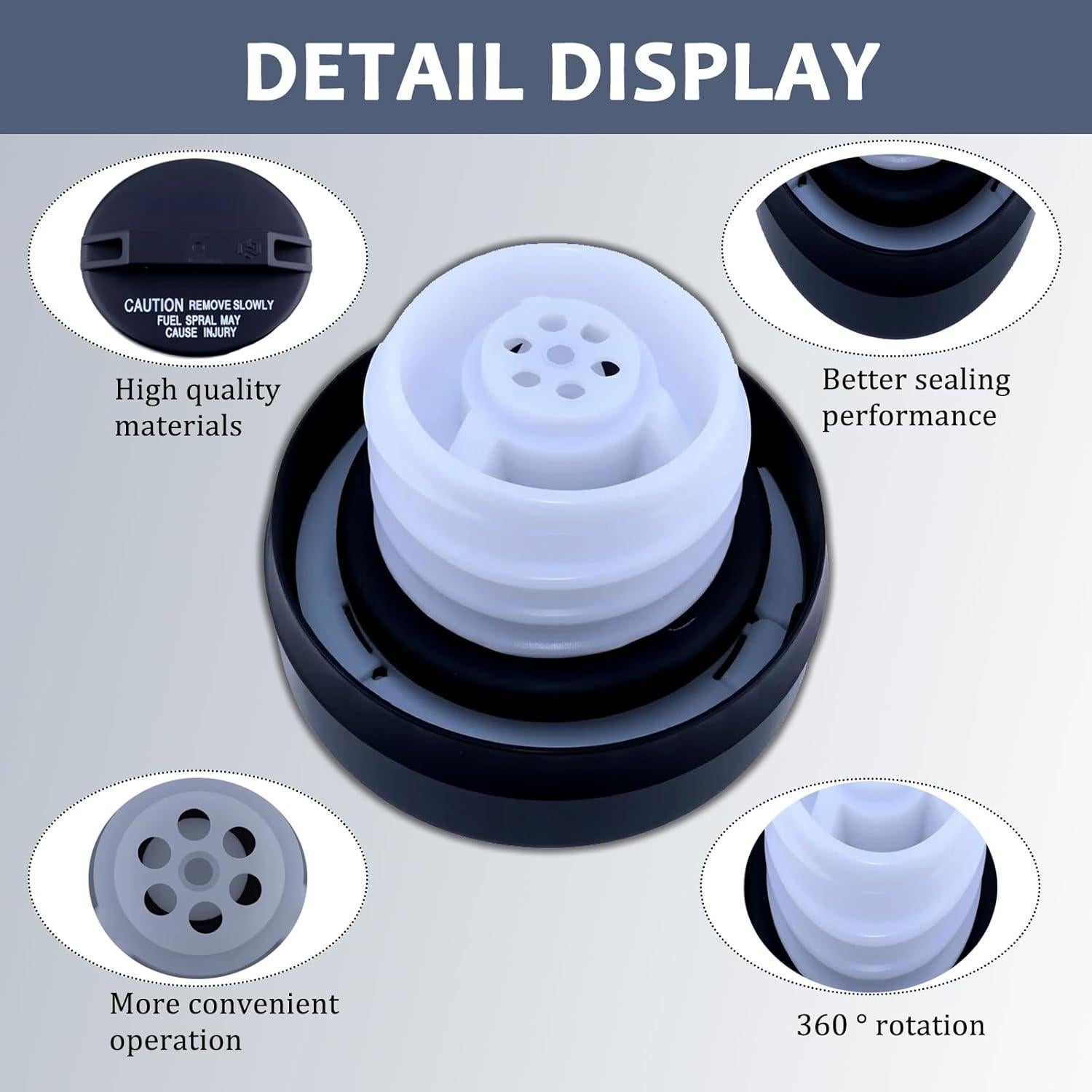 Tapa de gas con bloqueo WFSULEE 77310-48020 para Toyota/Lexus