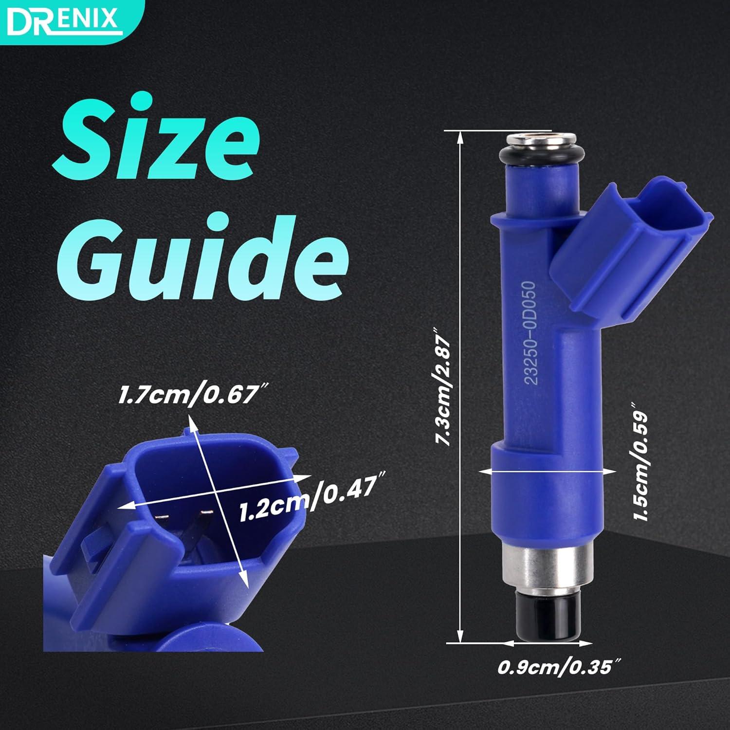 Inyectores de Combustible DRENIX para Toyota y Pontiac 4PCS