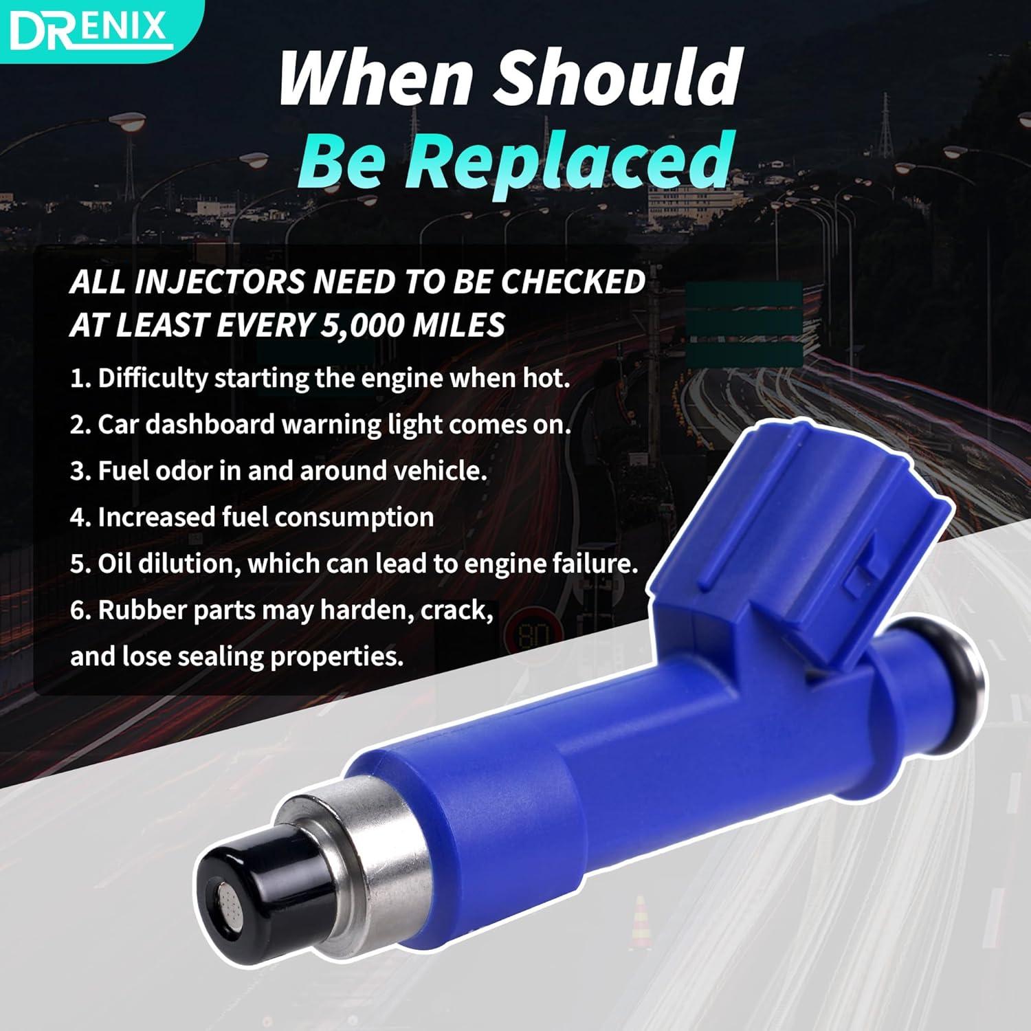 Inyectores de Combustible DRENIX para Toyota y Pontiac 4PCS