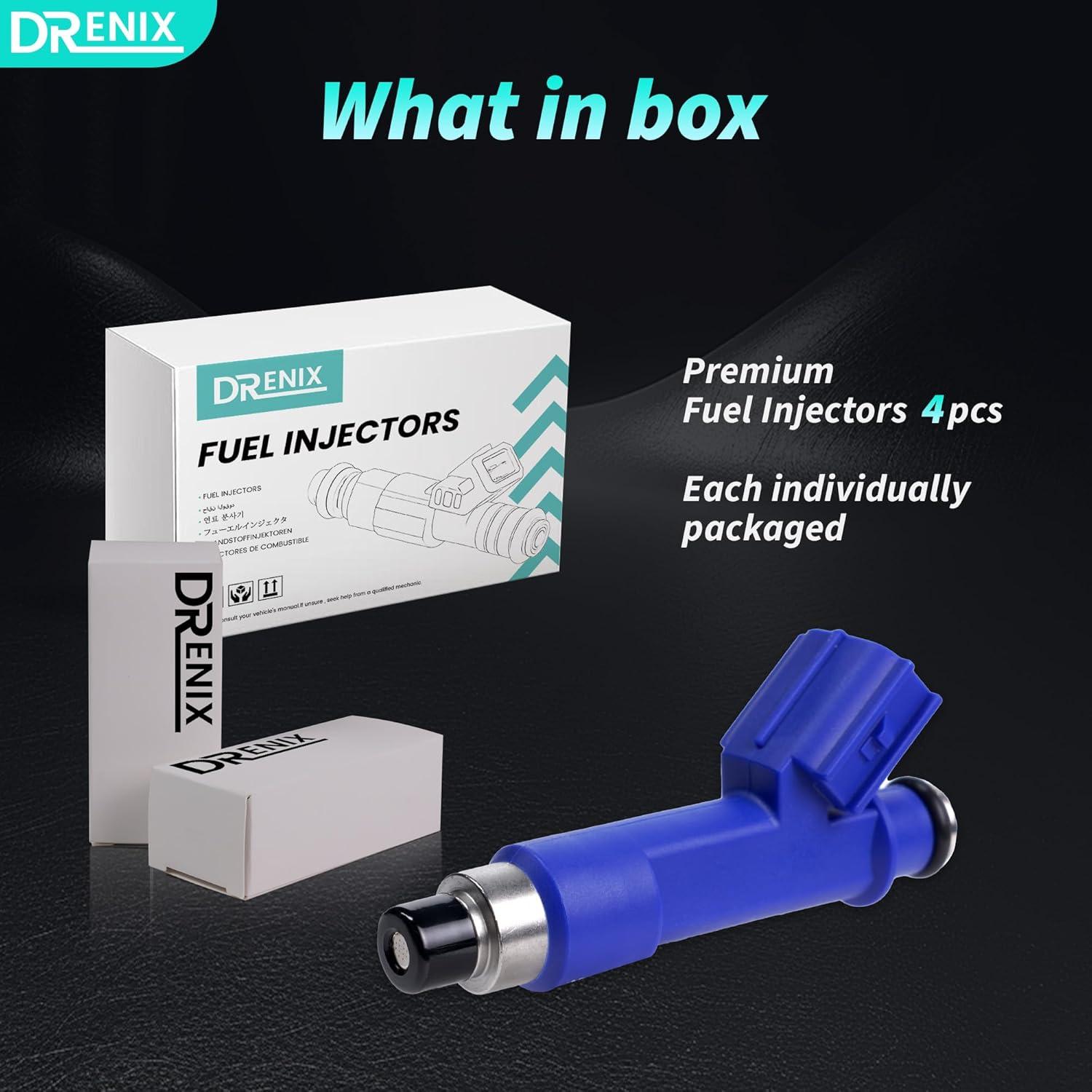 Inyectores de Combustible DRENIX para Toyota y Pontiac 4PCS