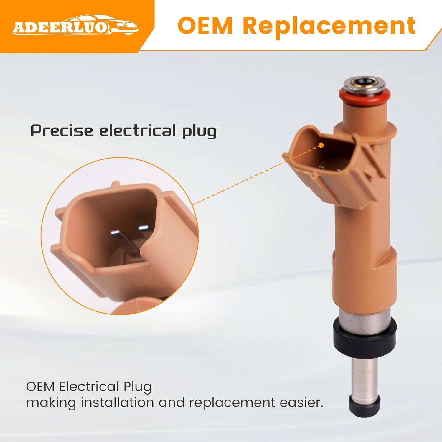 Inyectores de Combustible ADEERLUO para Toyota Corolla 1.8L 2009-2015
