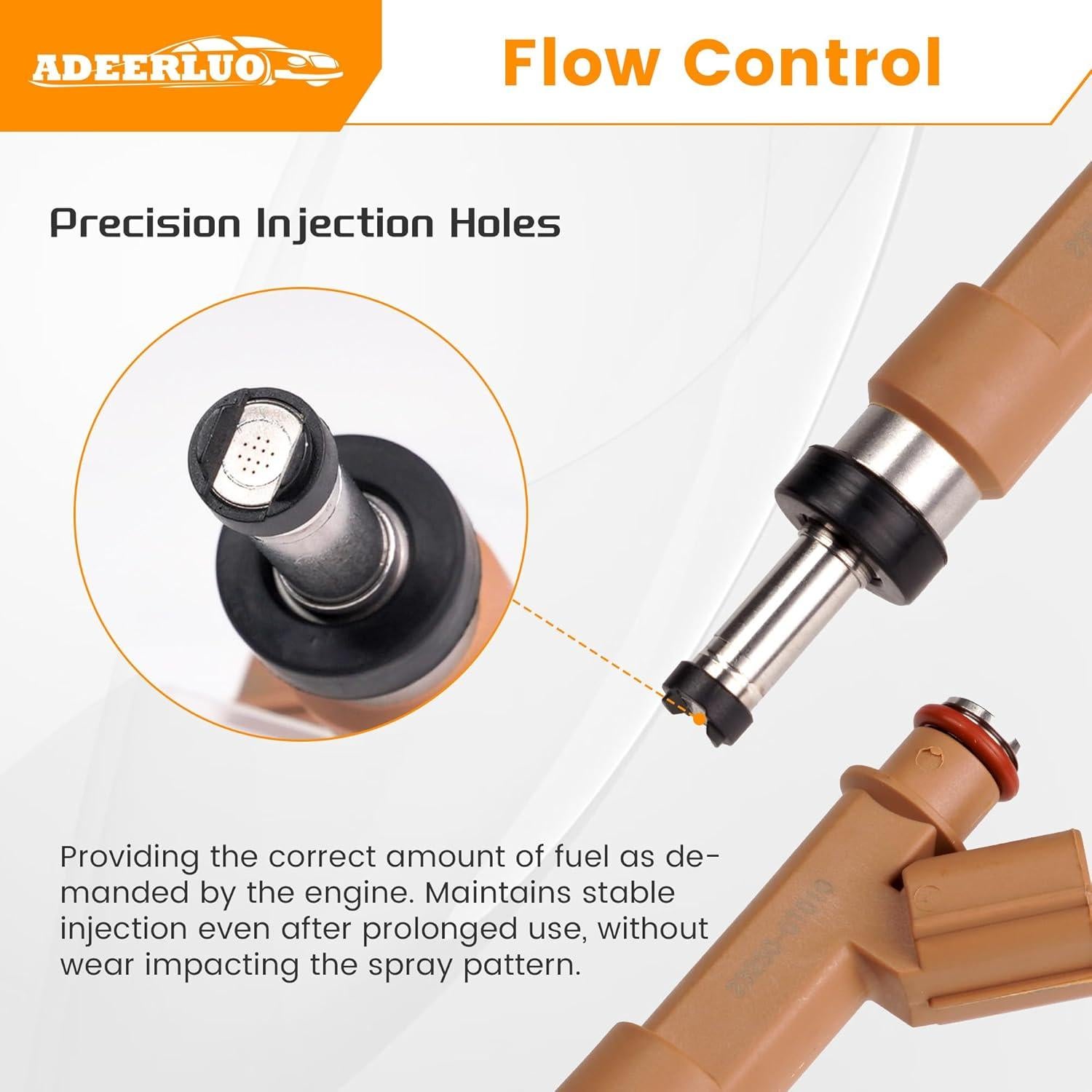 Inyectores de Combustible ADEERLUO para Toyota Corolla 1.8L 2009-2015